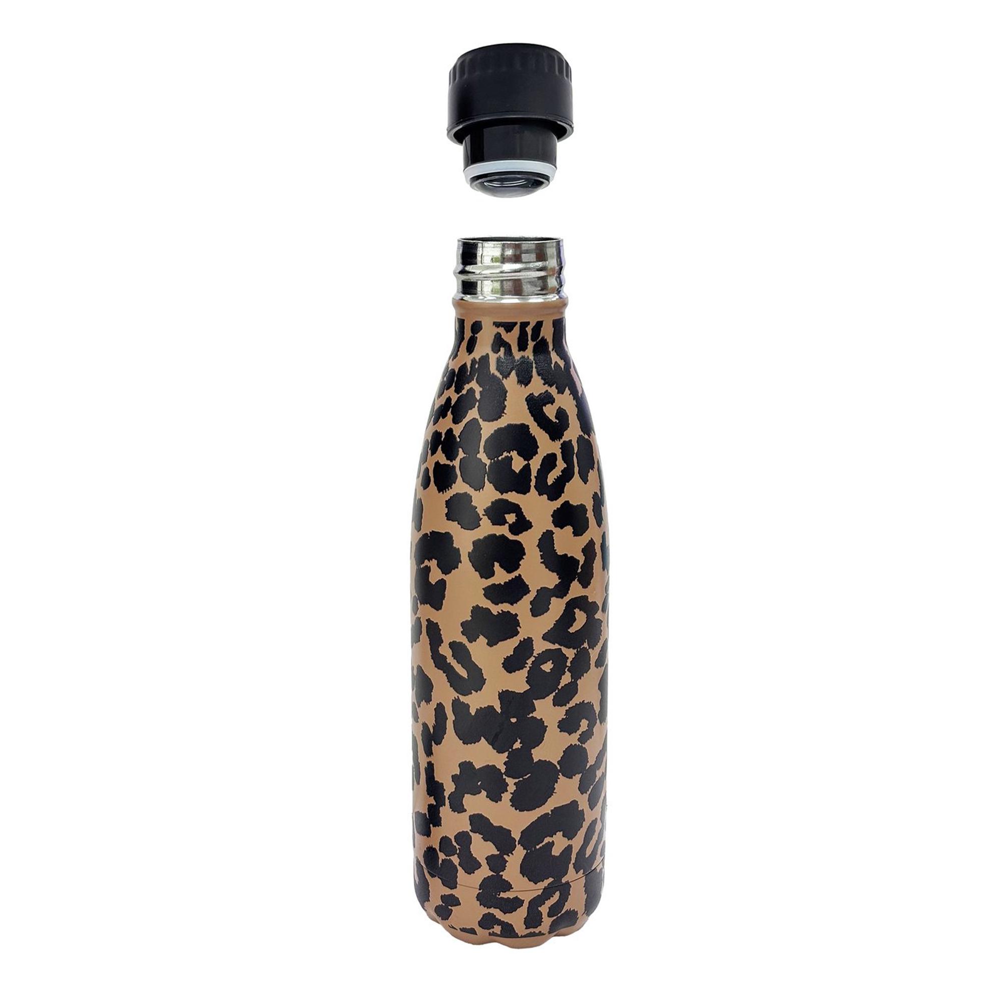 Sainsbury's Home Leopard Stainless Steel Bottle - 500ml thumbnail 4