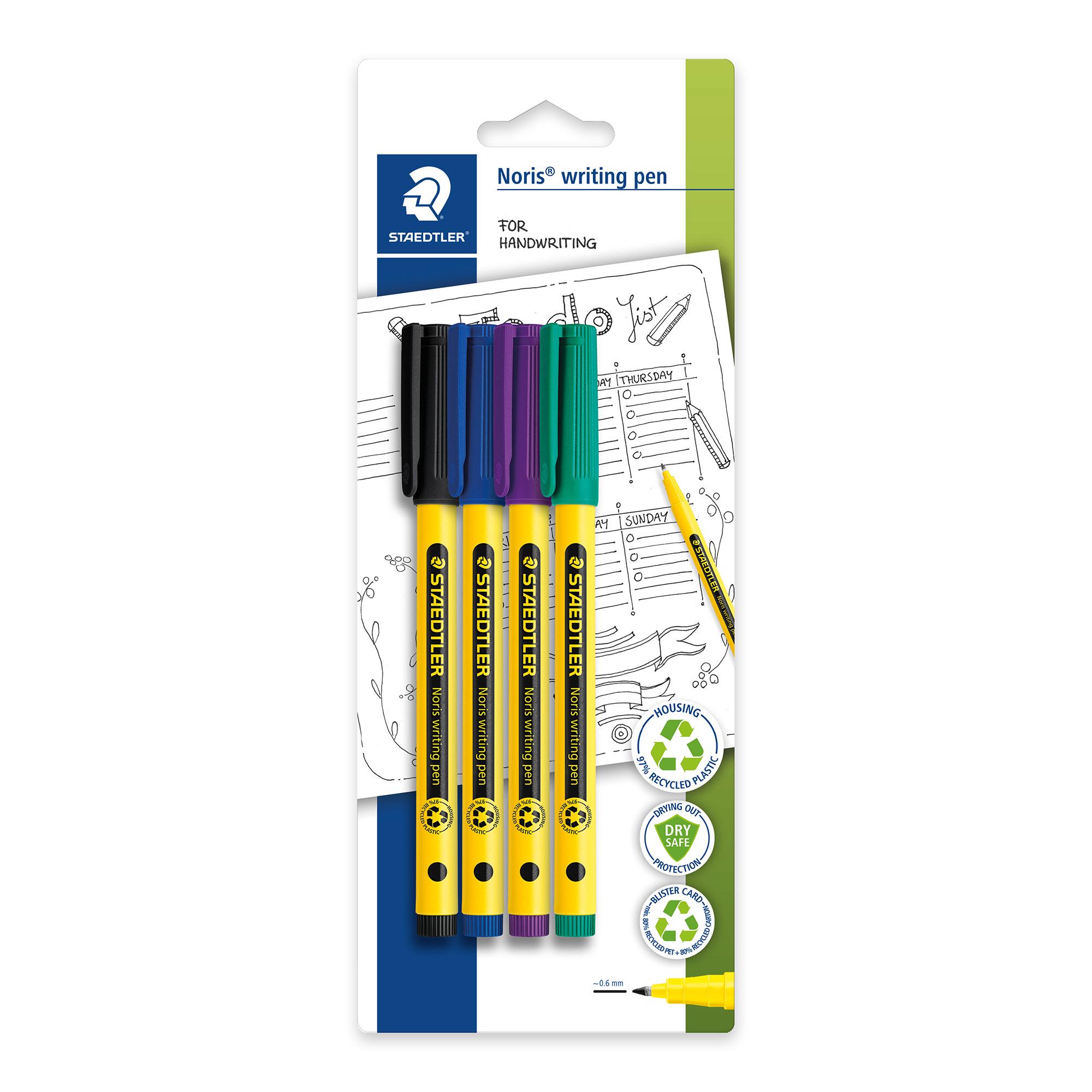 Staedtler Noris Pack of 4 Handwriting Pen