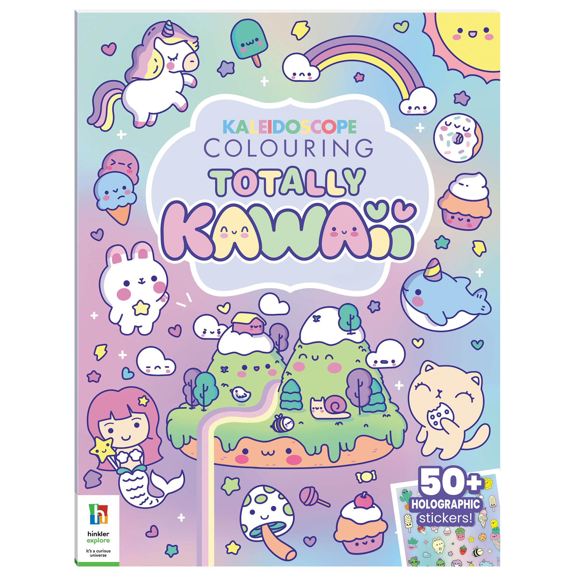 Kaleidoscope Colouring Kawaii Colouring Book