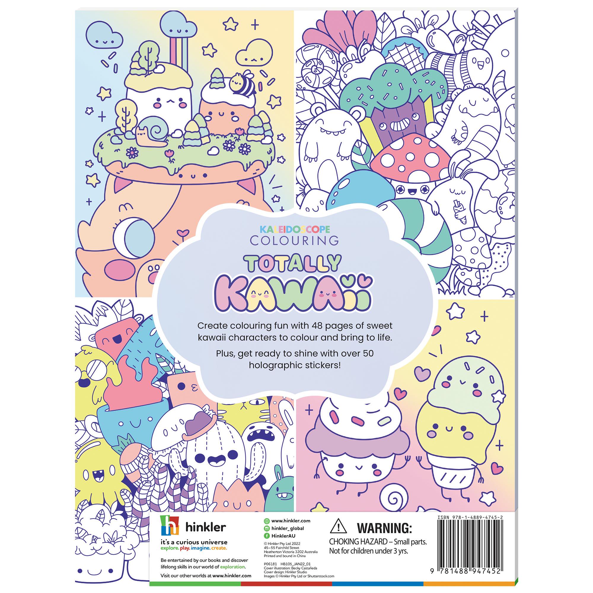 Kaleidoscope Colouring Kawaii Colouring Book thumbnail 2