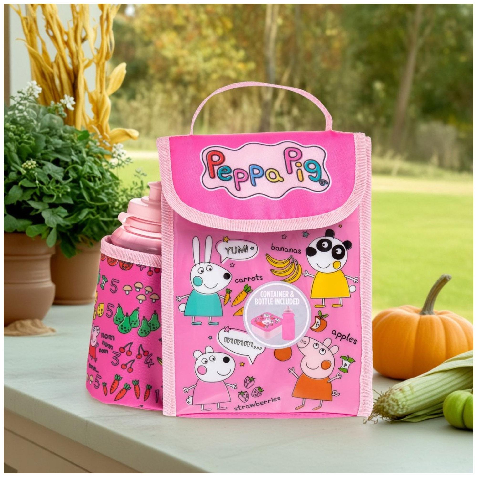 Hox Peppa Pig My First Lunch Bag & Bottle Set