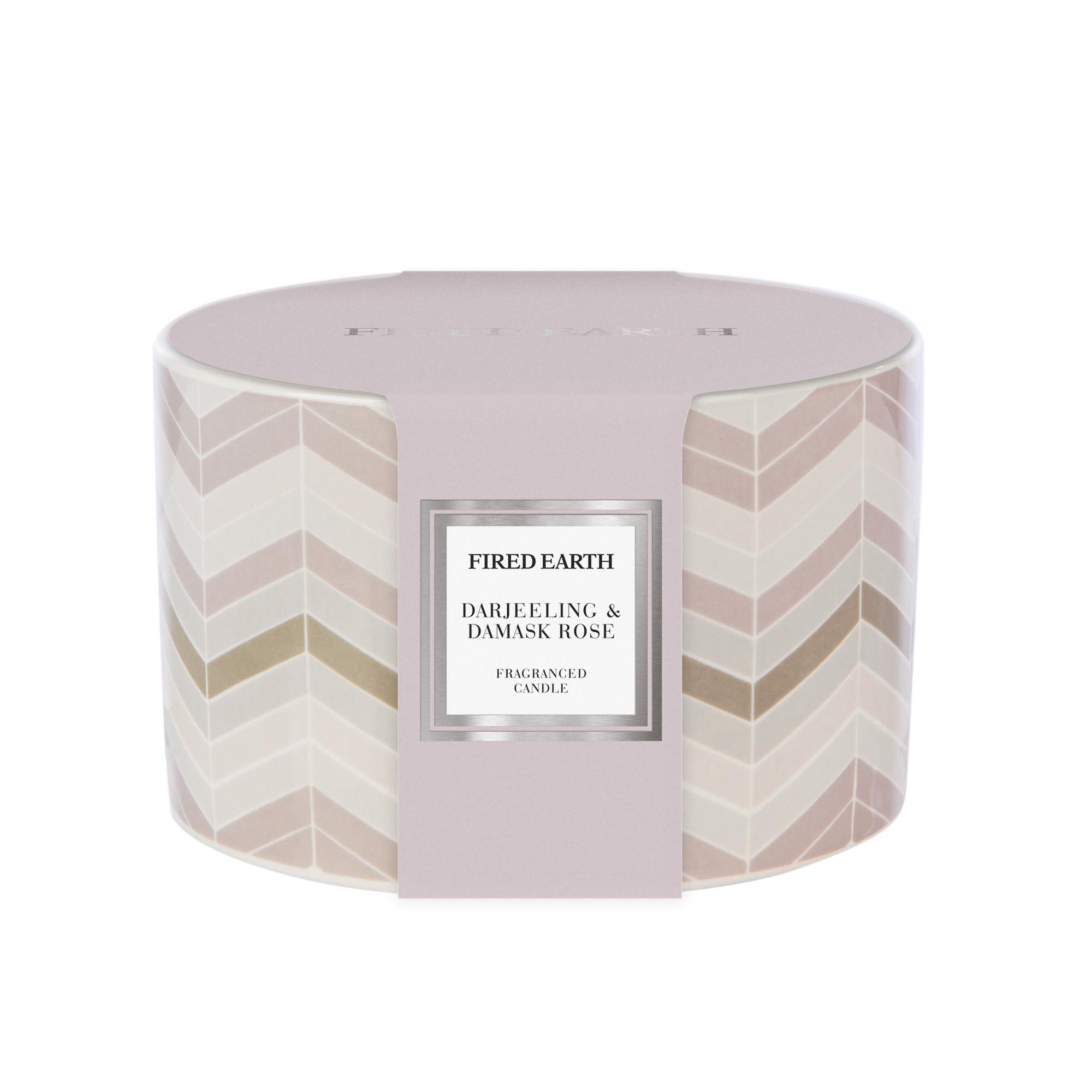 Wax Lyrical Fired Earth Ceramic Candle - Darjeeling & Damask Rose thumbnail 3
