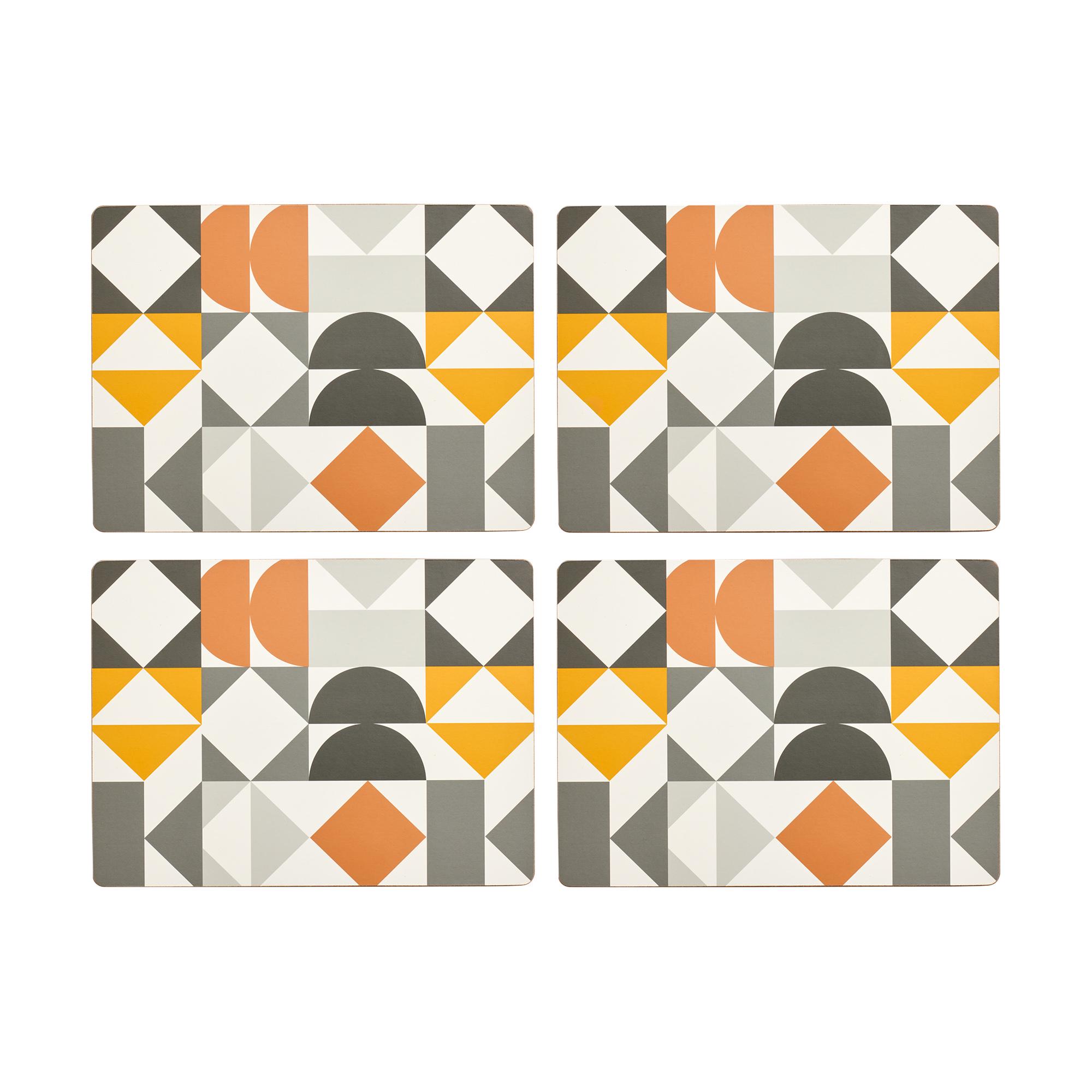 Sainsbury's Home Pack of 4 Geo Corkback Placemats