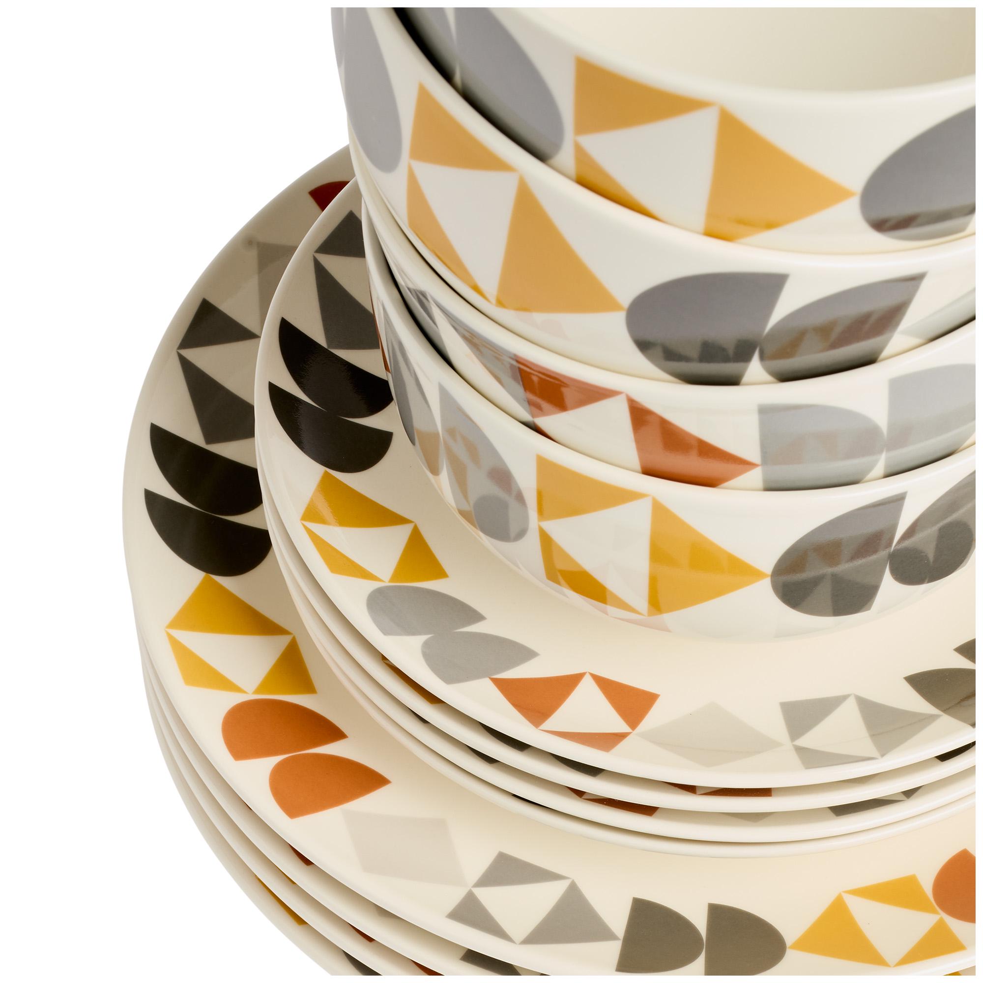 Sainsbury's Home Pack of 12 Geo Decal Dinner Set thumbnail 3