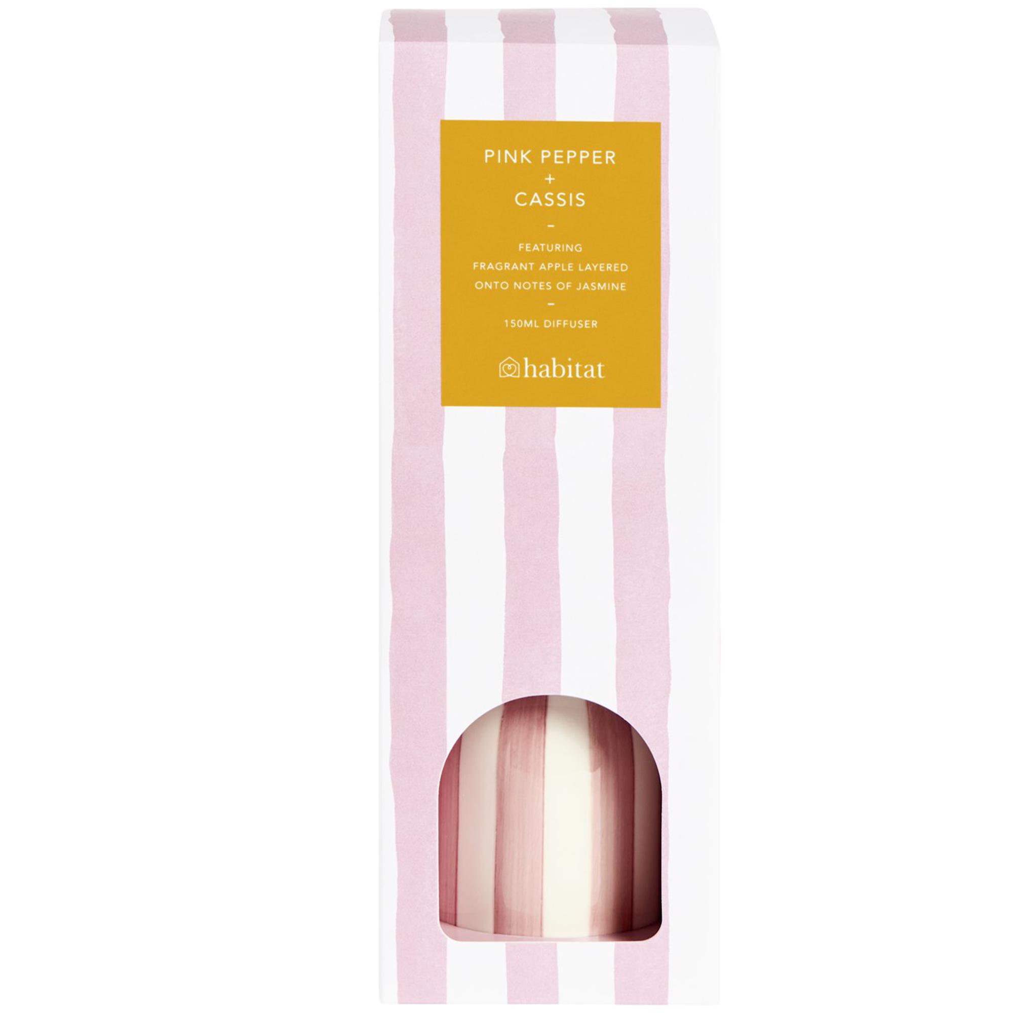 Habitat Pink Stripe Pink Pepper & Cassis Ceramic Diffuser thumbnail 2