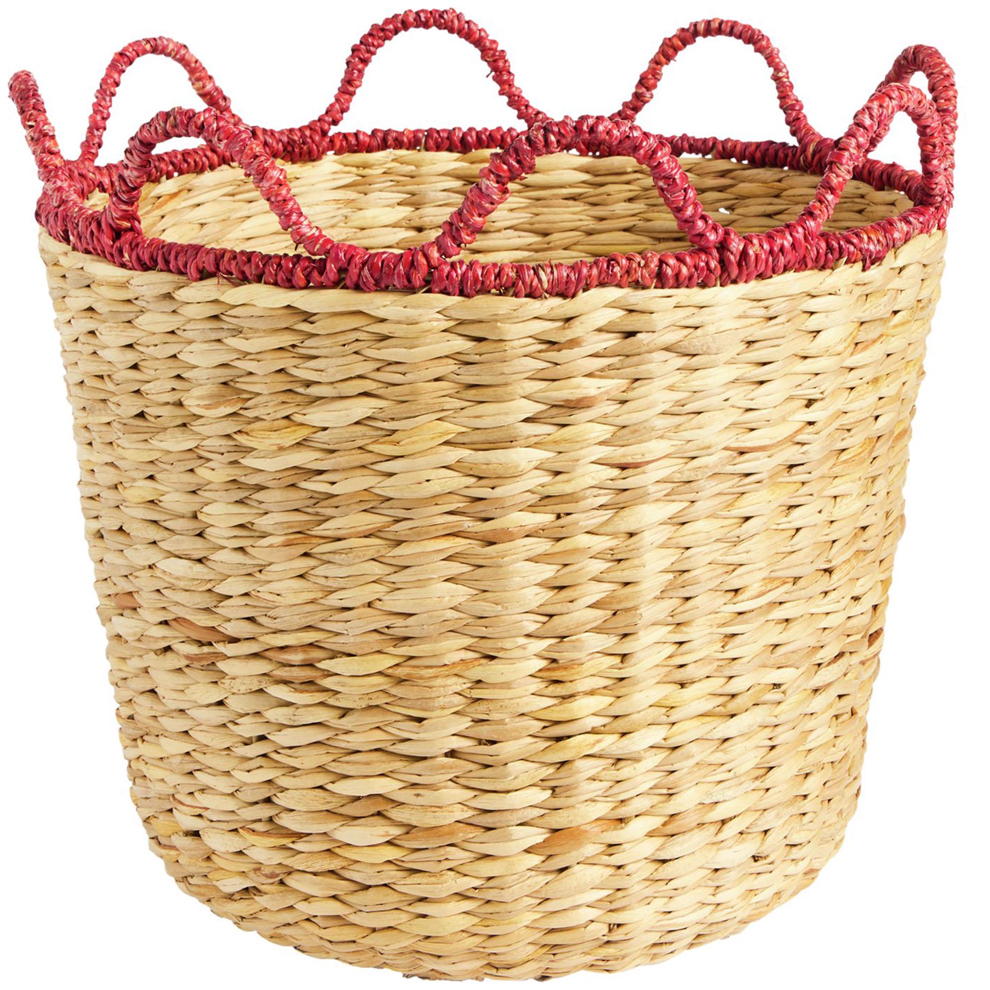 Habitat Woven Wiggle Edge Basket - Red