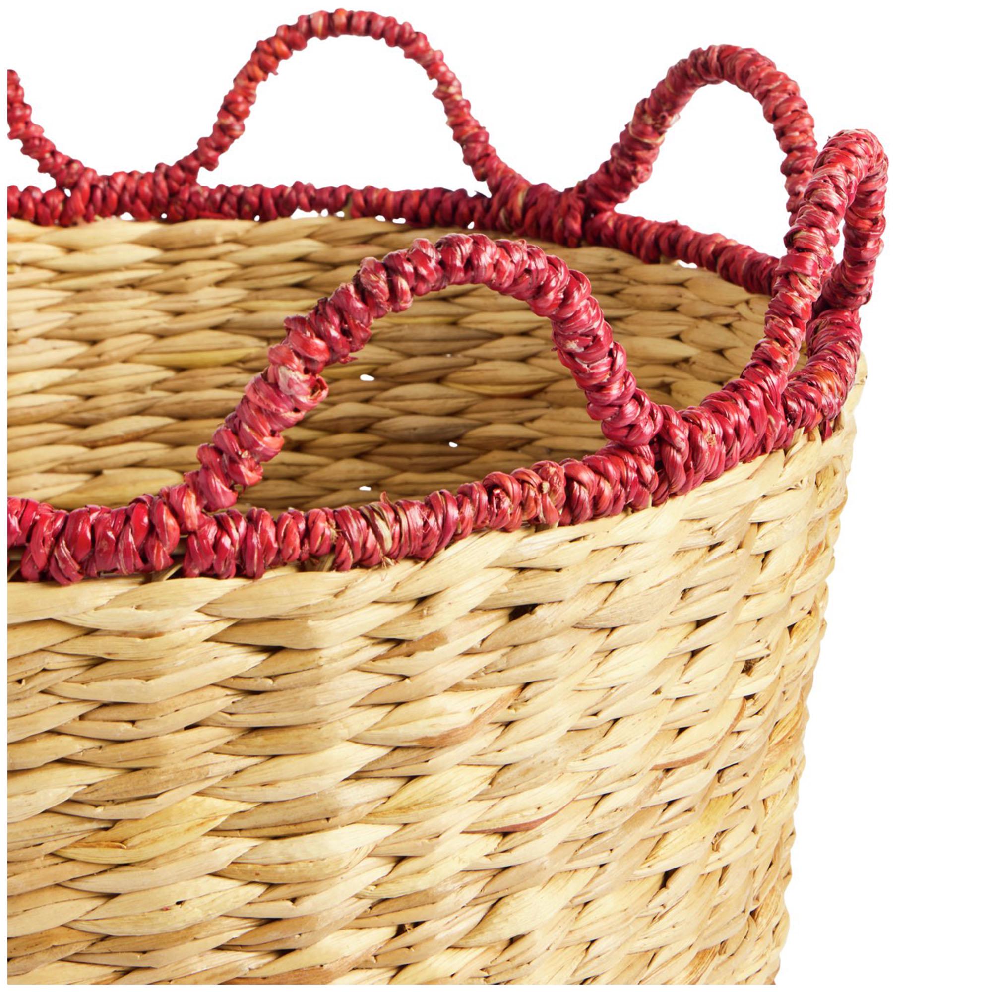 Habitat Woven Wiggle Edge Basket - Red thumbnail 2