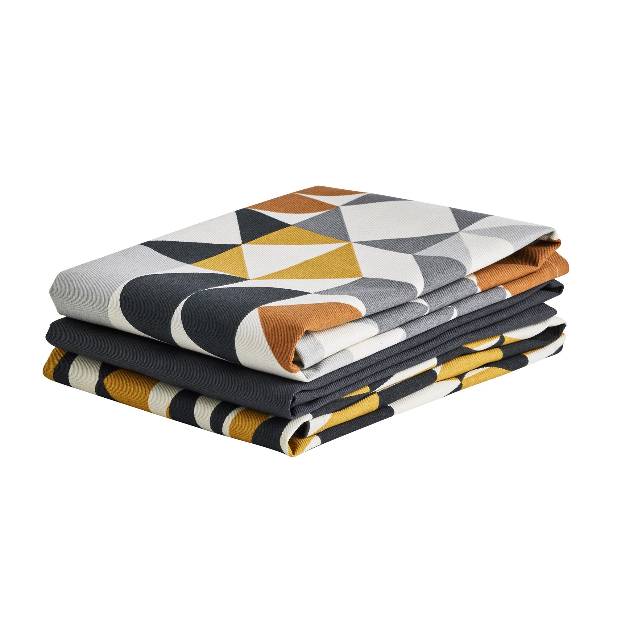 Sainsbury's Home Pack of 3 Geo Printed Teatowels