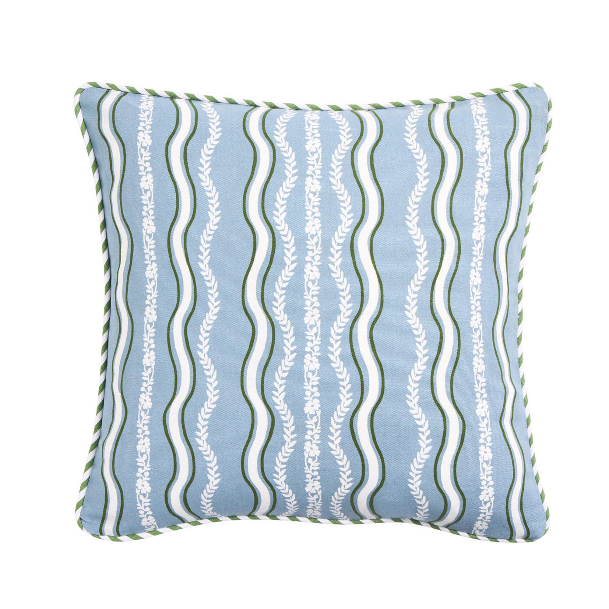 Sainsbury's Home Wiggle Stripe Printed Piped Cushion - 43x43