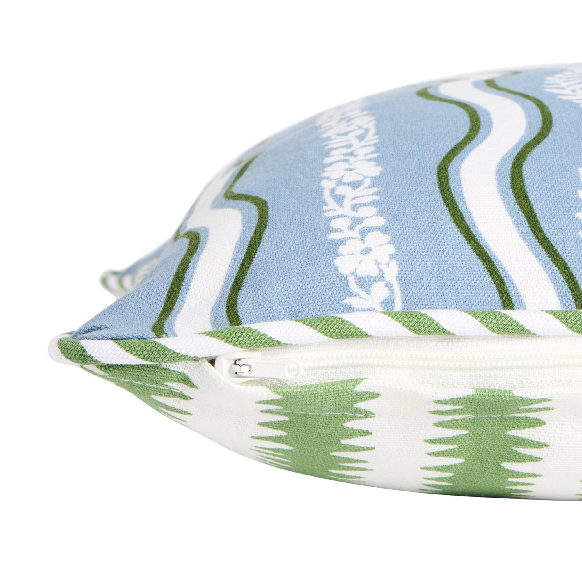 Sainsbury's Home Wiggle Stripe Printed Piped Cushion - 43x43 thumbnail 3