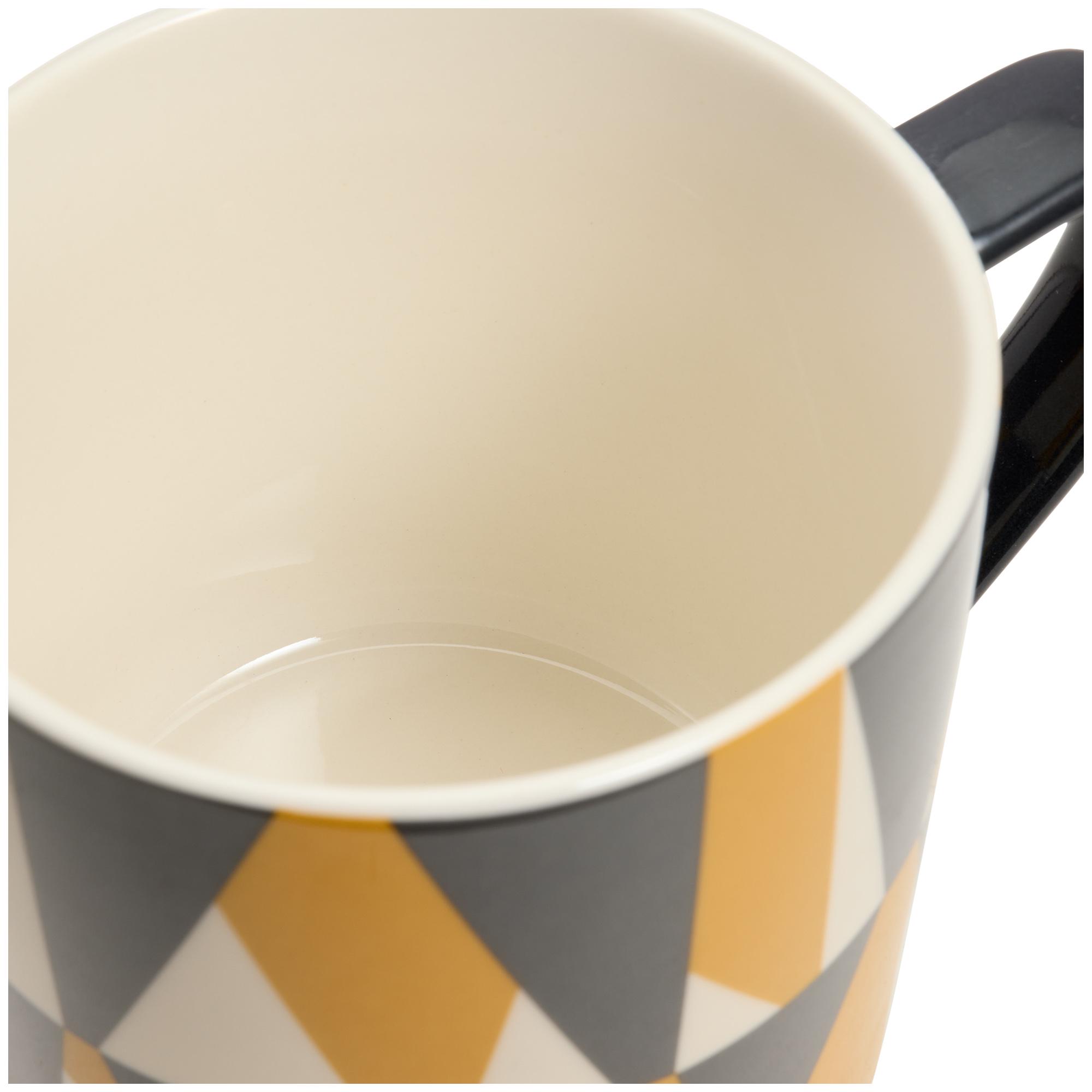 Sainsbury's Home Stacking Geo Triangles Mug Assortment thumbnail 3