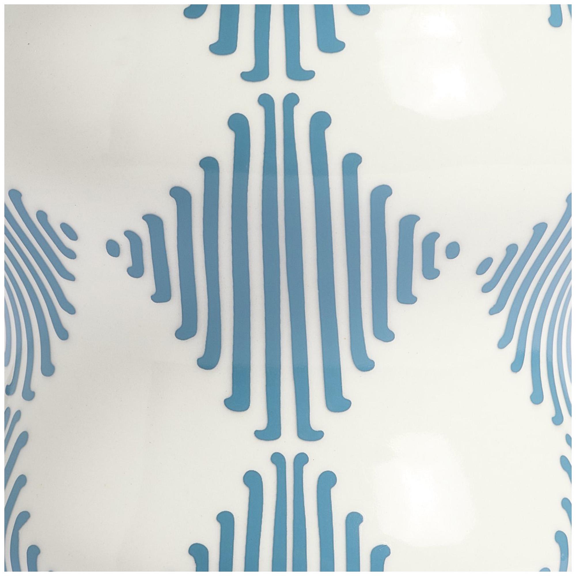 Habitat Harlequin Ceramic Flared Vase - Blue thumbnail 2