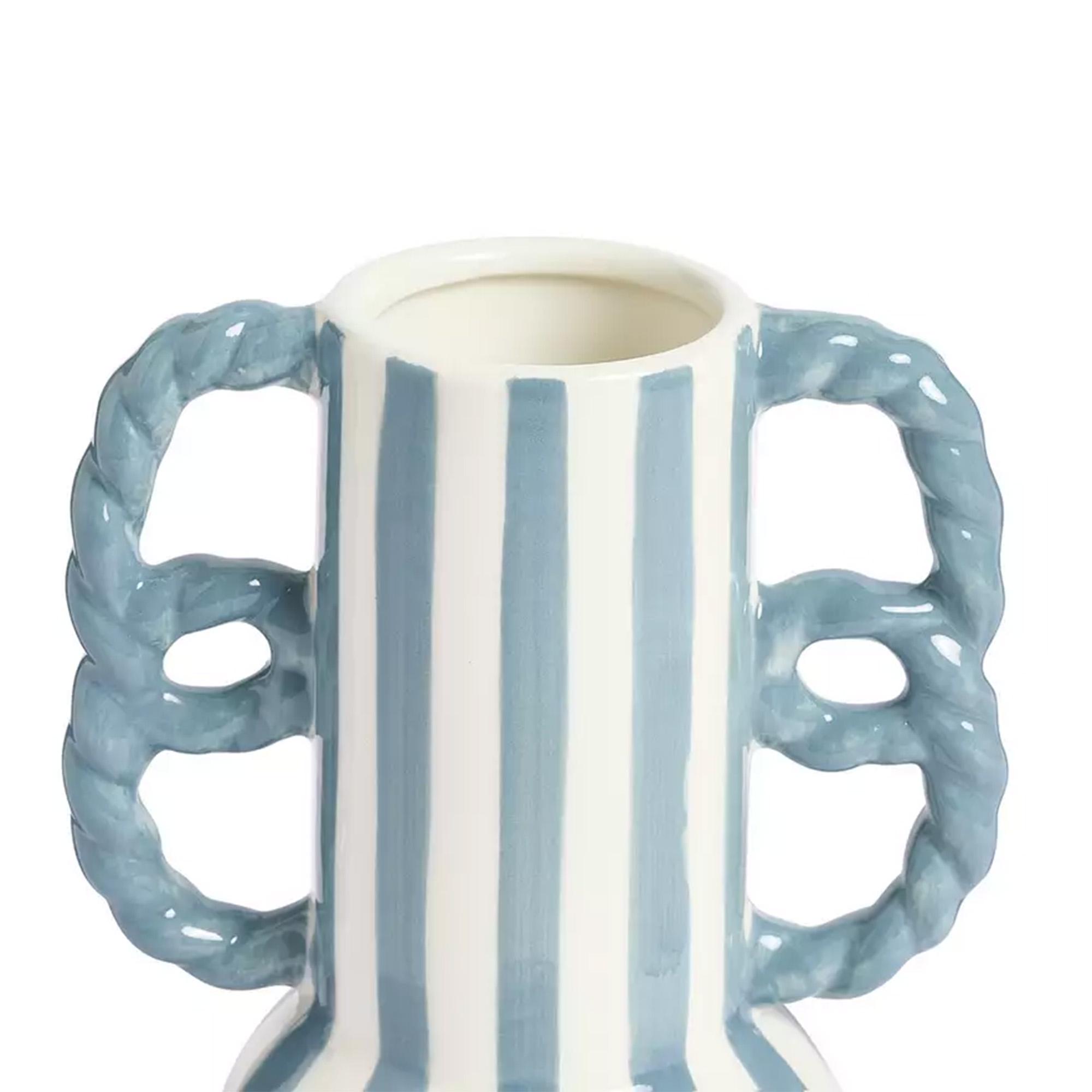 Habitat Stripe Vase With Wavy Handles thumbnail 2