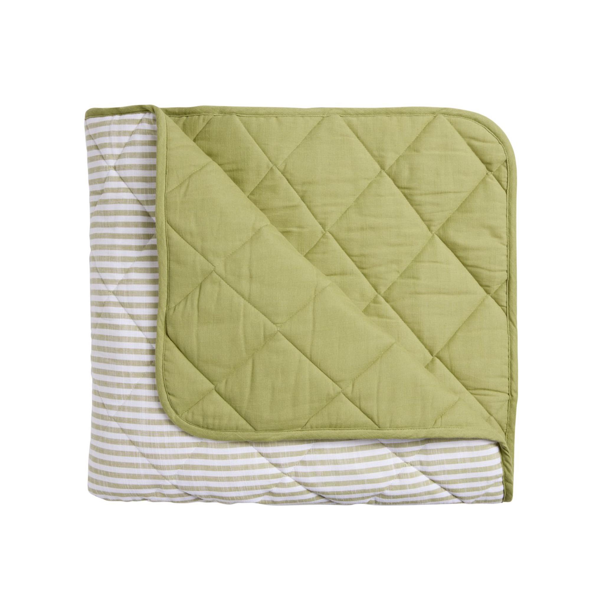 Habitat Yarn Dye Striped Bedding Set  - Olive Green thumbnail 2