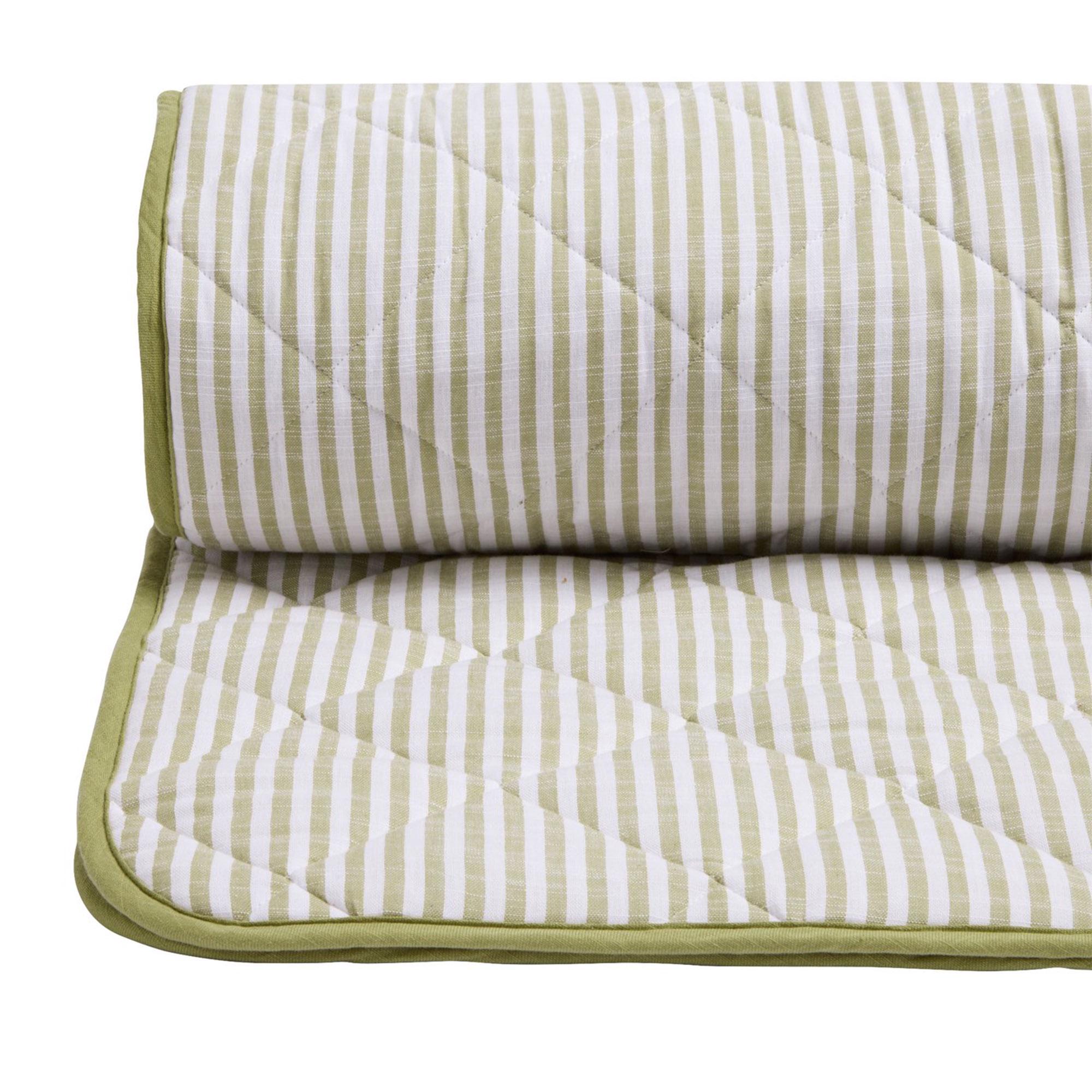Habitat Yarn Dye Striped Bedding Set  - Olive Green thumbnail 4