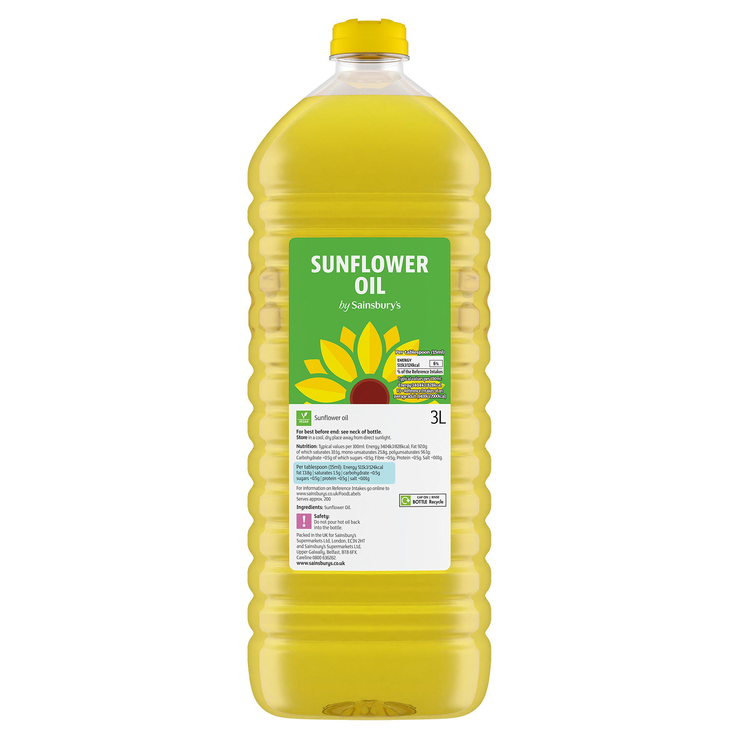 Sainsbury's Sunflower Oil 3L