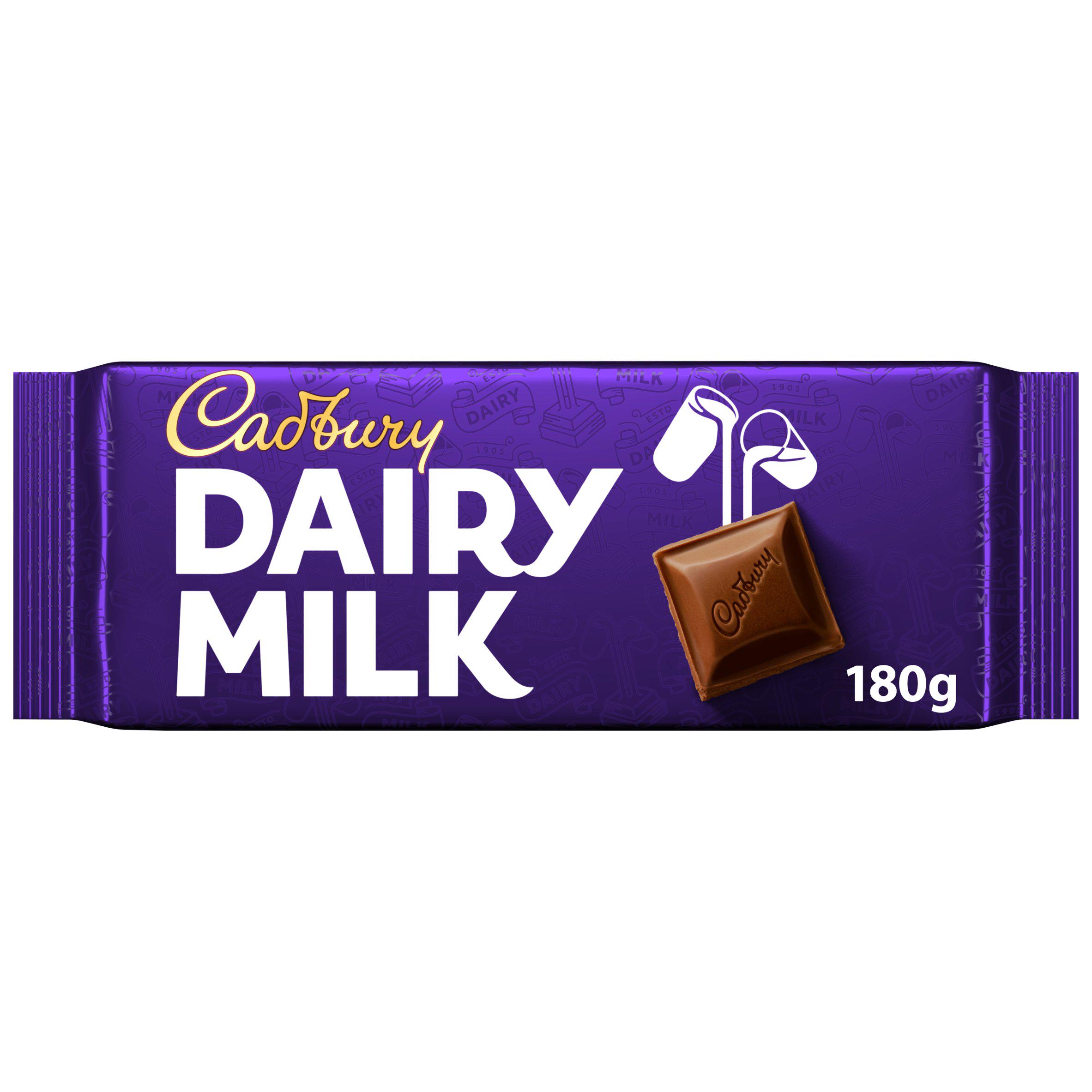 Cadbury Dairy Milk 180g Classic Chocolate Bar