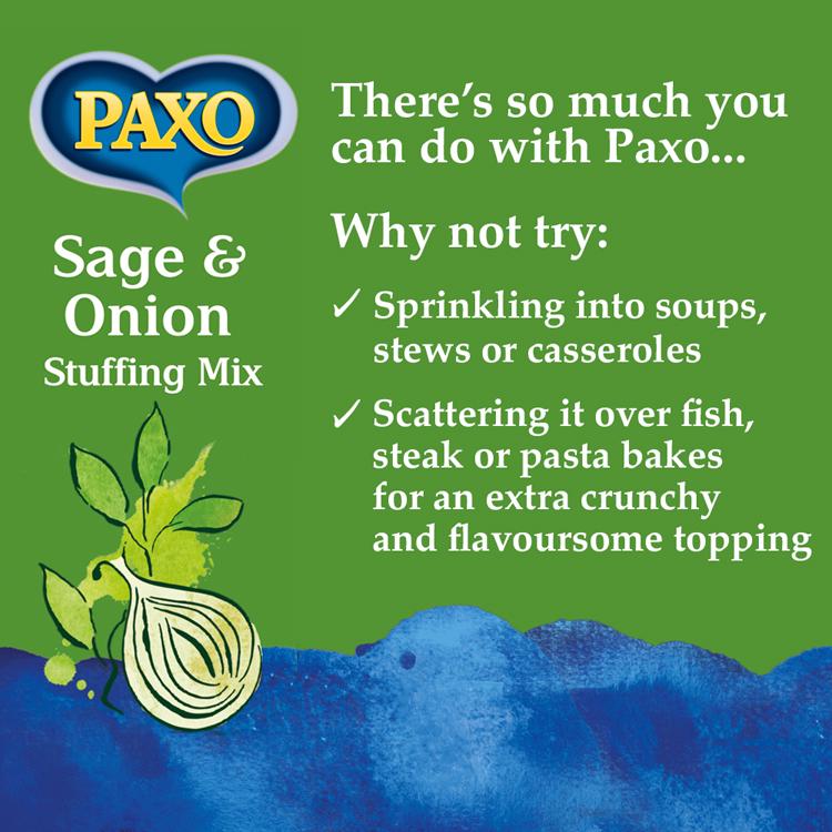 Paxo Sage & Onion Stuffing Mix 85g thumbnail 6