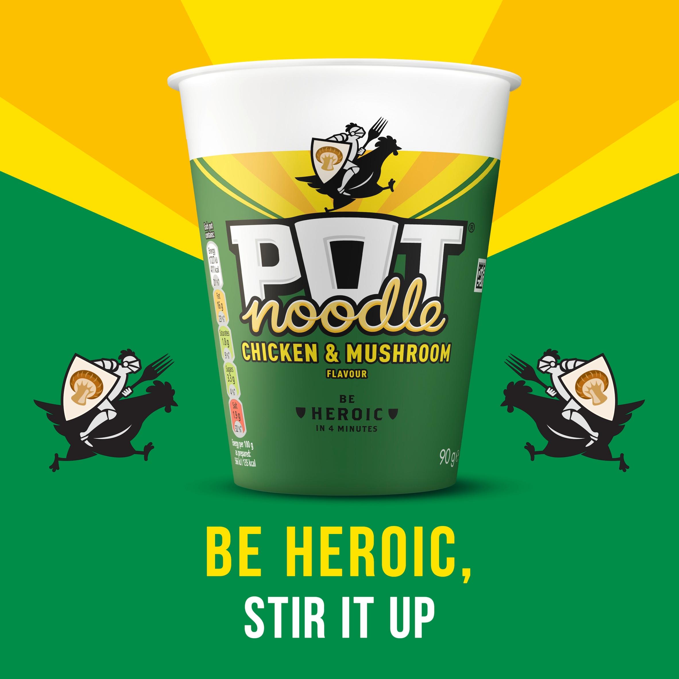 Pot Noodle 90g Chicken & Mushroom Instant Noodles thumbnail 5