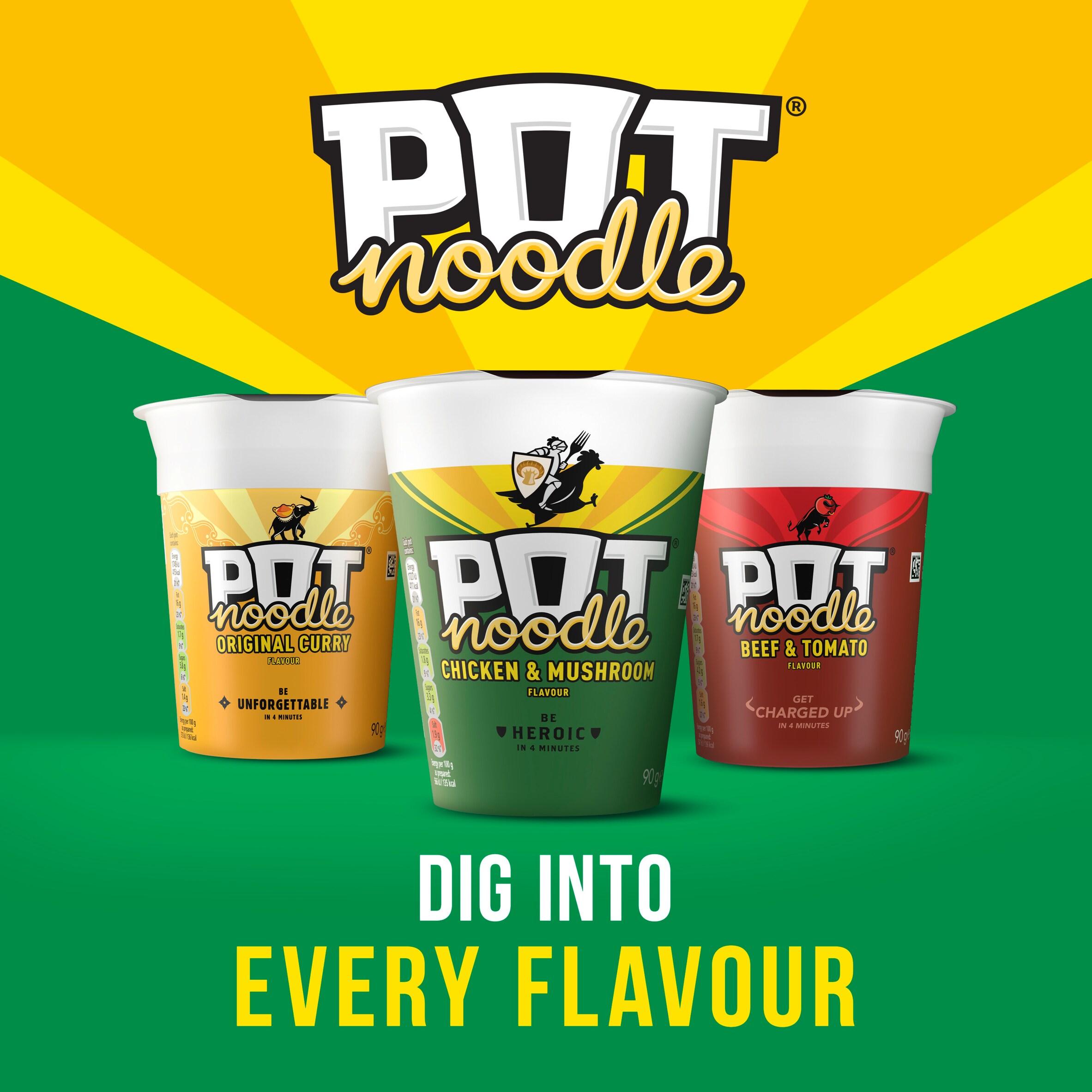 Pot Noodle 90g Chicken & Mushroom Instant Noodles thumbnail 6