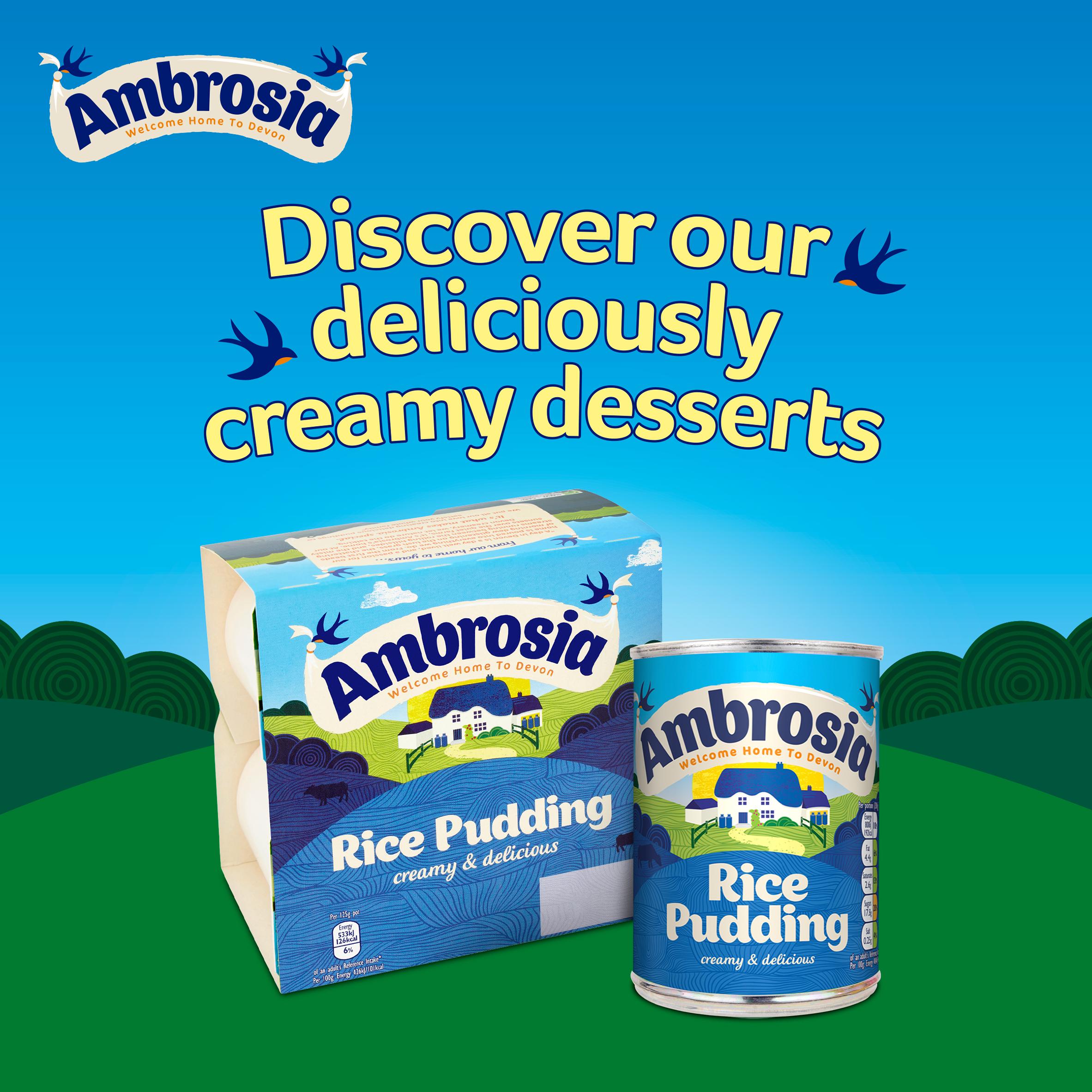 Ambrosia 400g Rice Pudding Dessert Can thumbnail 5