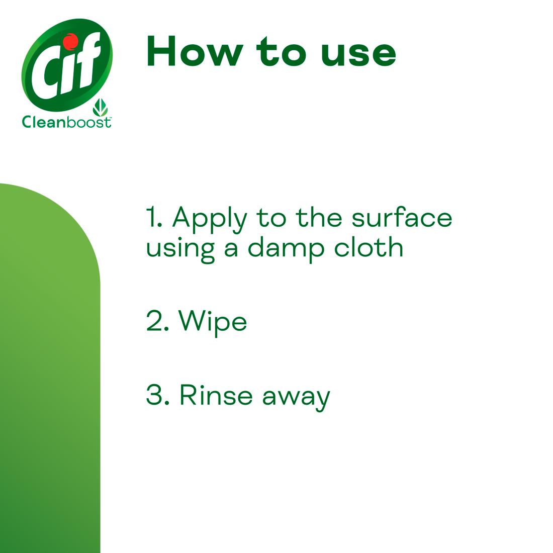 Cif Lemon Cream Cleaner Multipurpose 500ml thumbnail 5