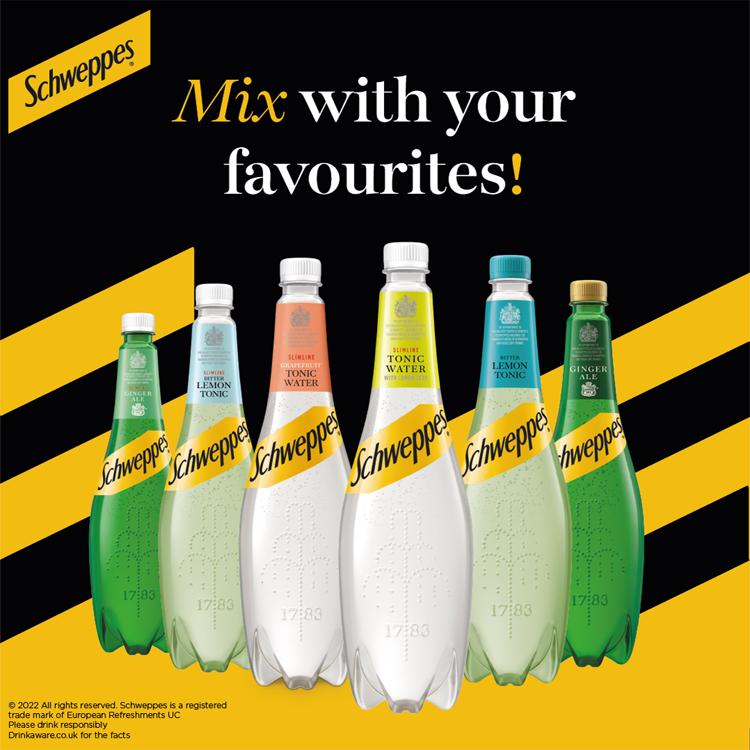 Schweppes Slimline Bitter Lemon 1L thumbnail 2