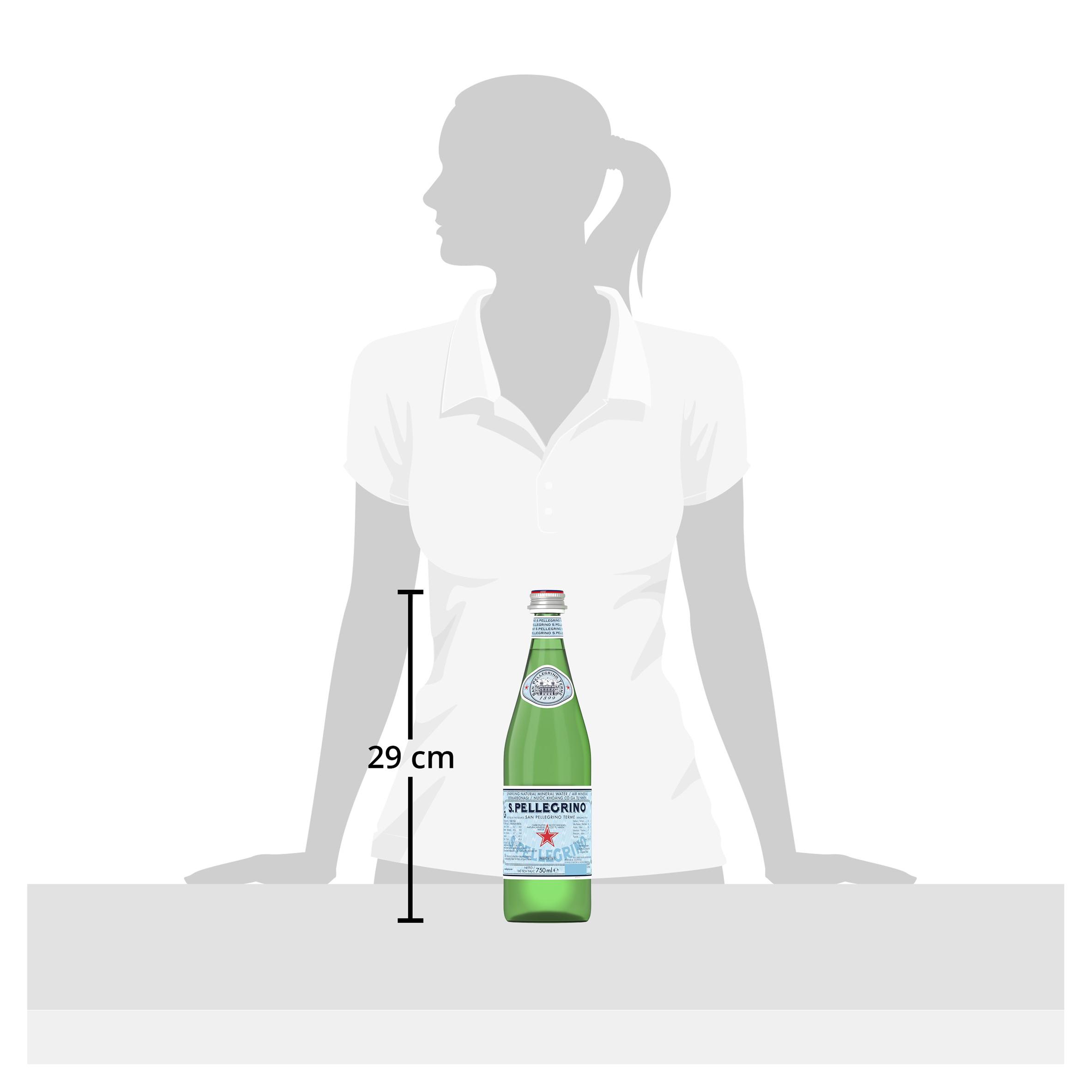 San Pellegrino Sparkling Natural Mineral Water Glass 750ml thumbnail 5