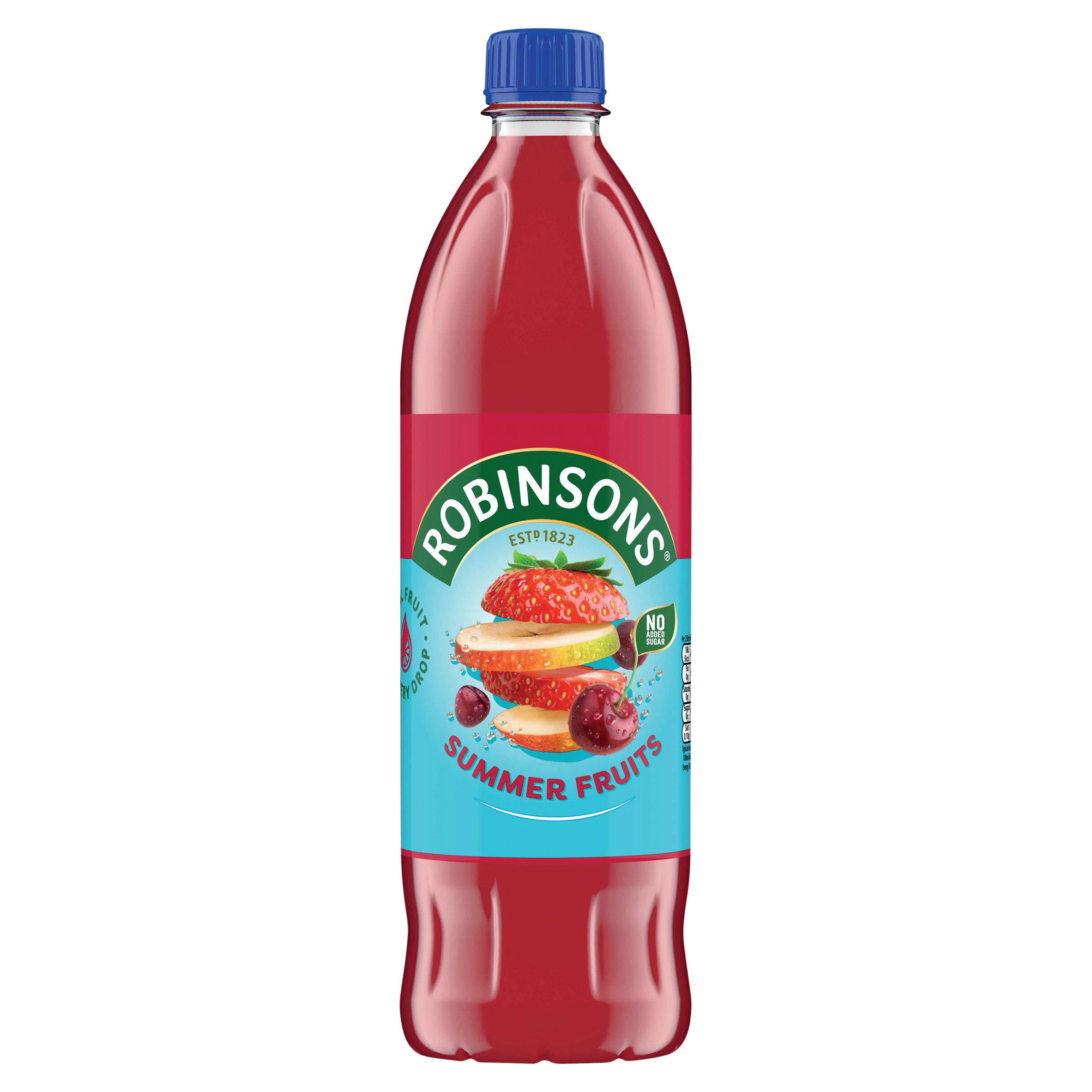 Robinsons Summer Fruits Squash No Added Sugar 1L