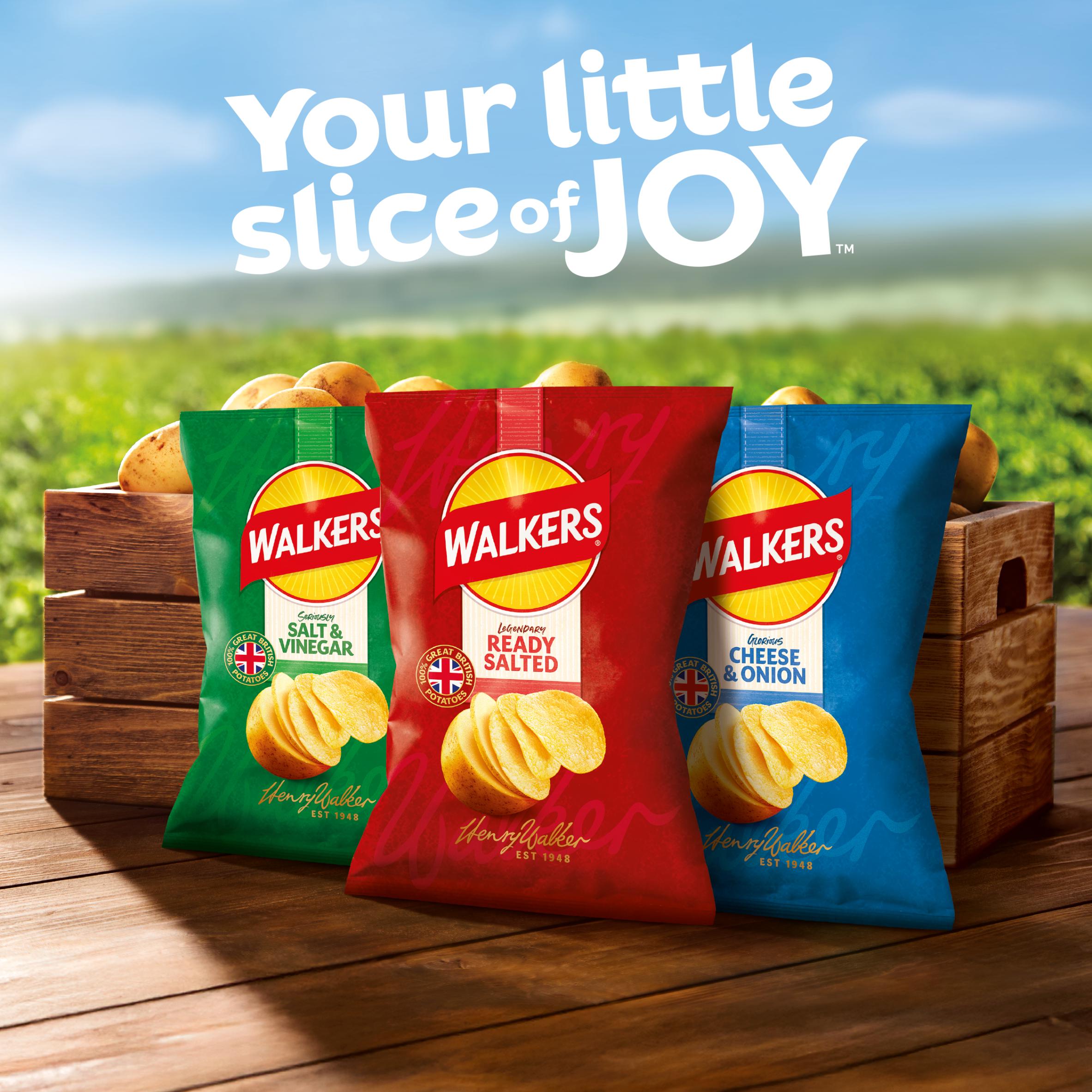 Walkers Cheese & Onion Multipack Crisps 6x25g thumbnail 3