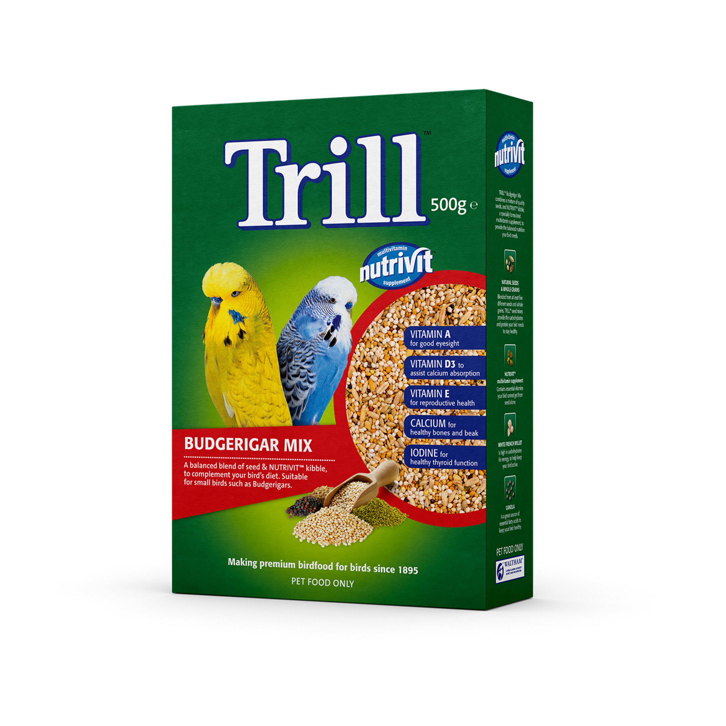Trill Budgie Food Tub 500g