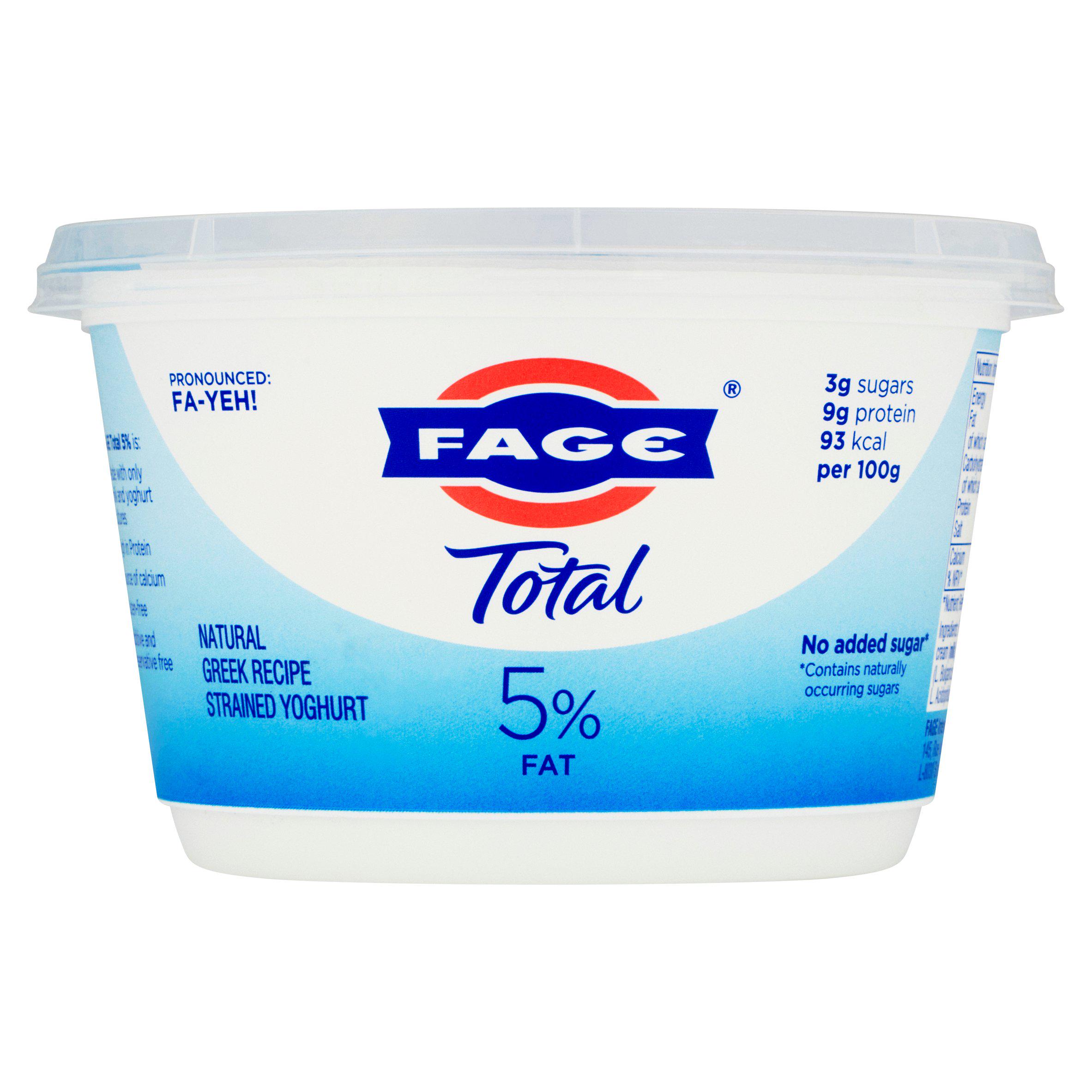 FAGE Total 5% Fat Natural Greek Recipe Strained Yoghurt 450g