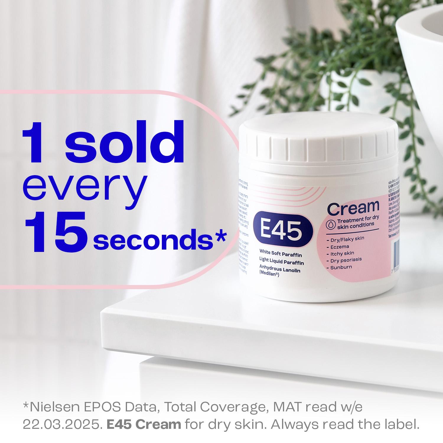 E45 Moisturiser Body Cream for Dry Skin & Eczema 125g thumbnail 6