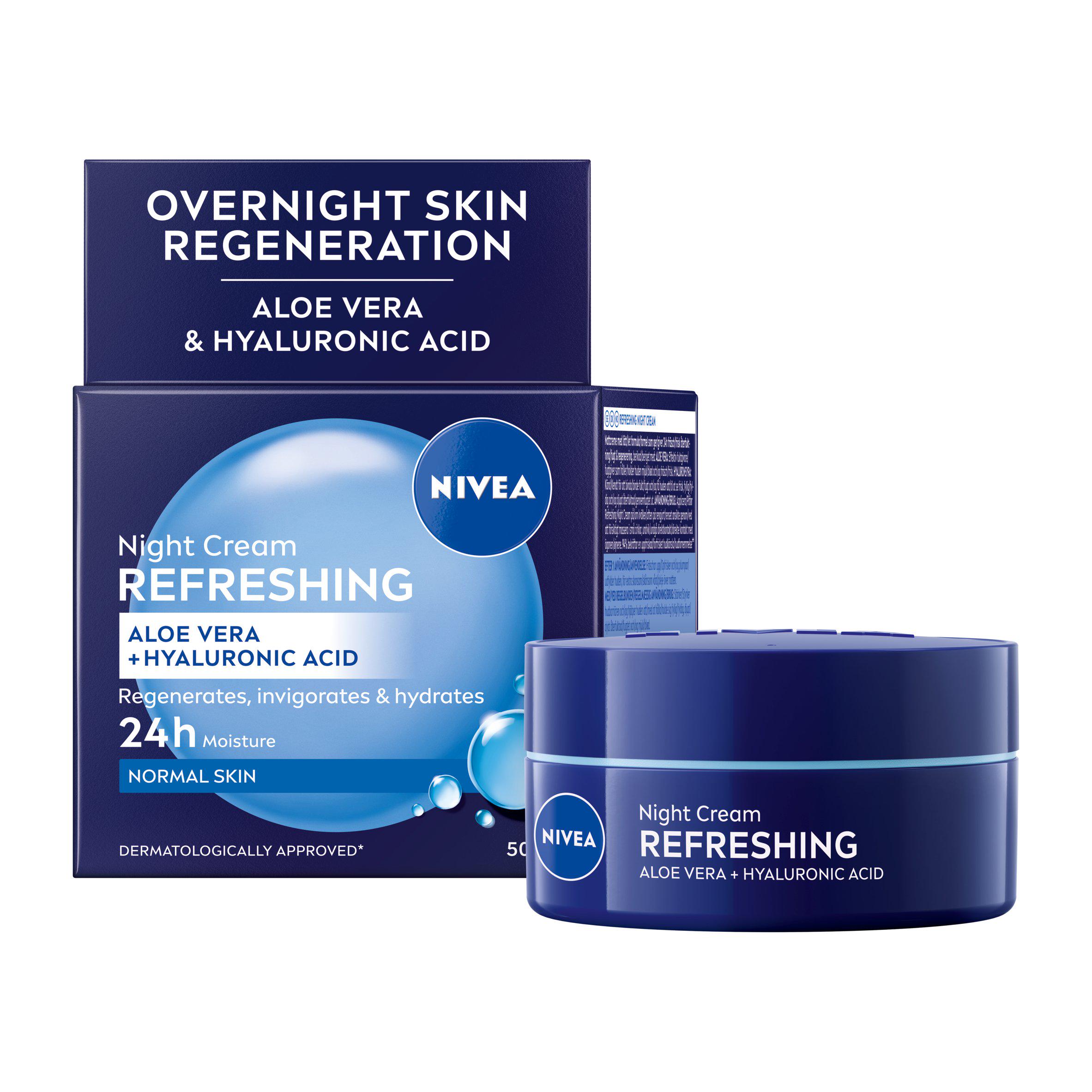 Nivea Moisturising Night Cream Moisturiser for Normal Skin 50ml