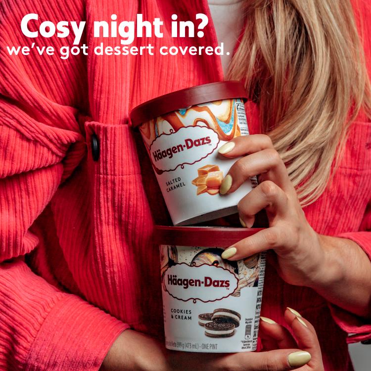 Haagen-Dazs Cookies & Cream Ice Cream Frozen Dessert Tub 460ml thumbnail 4