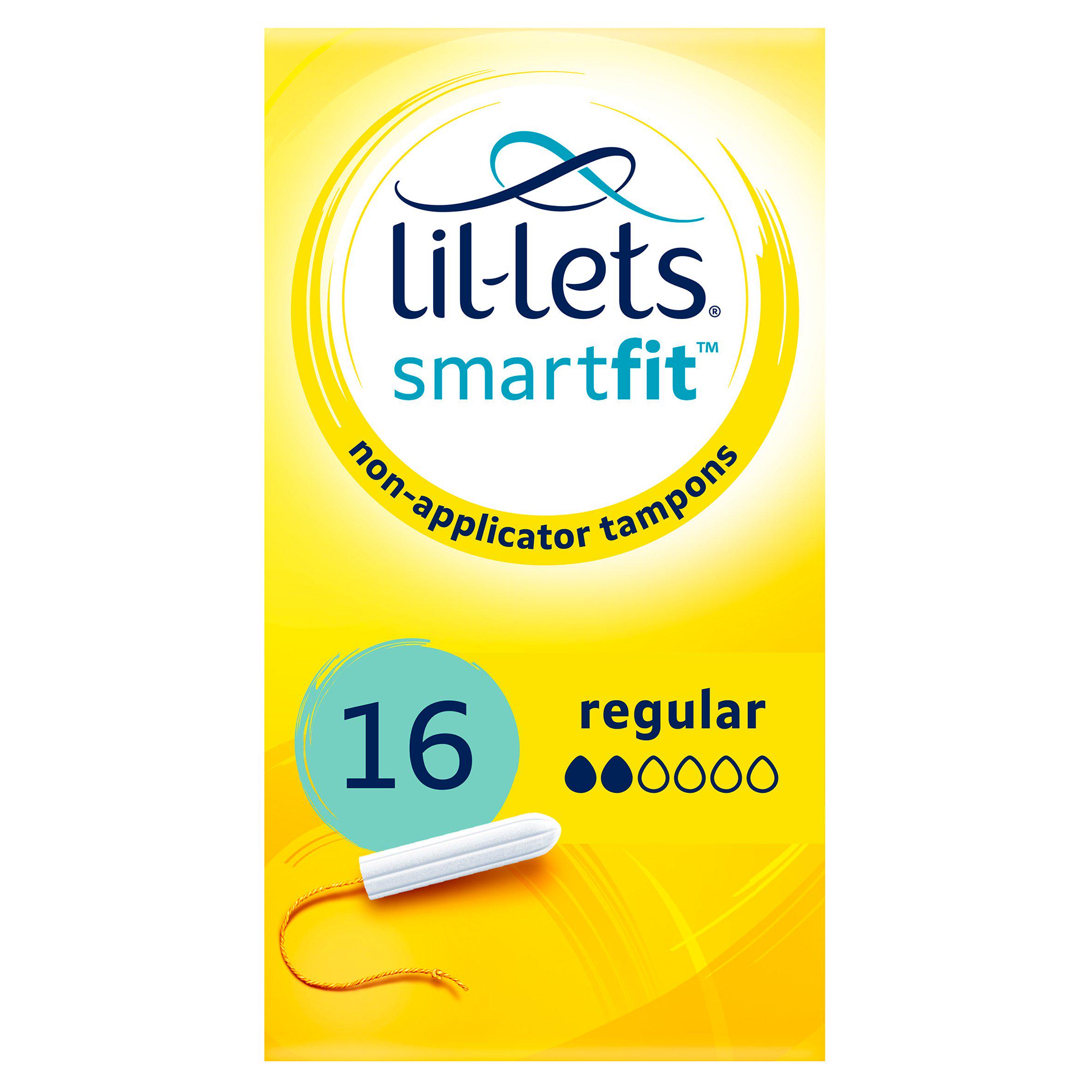 Lil Lets Non Applicator Regular Tampons 16 Pack