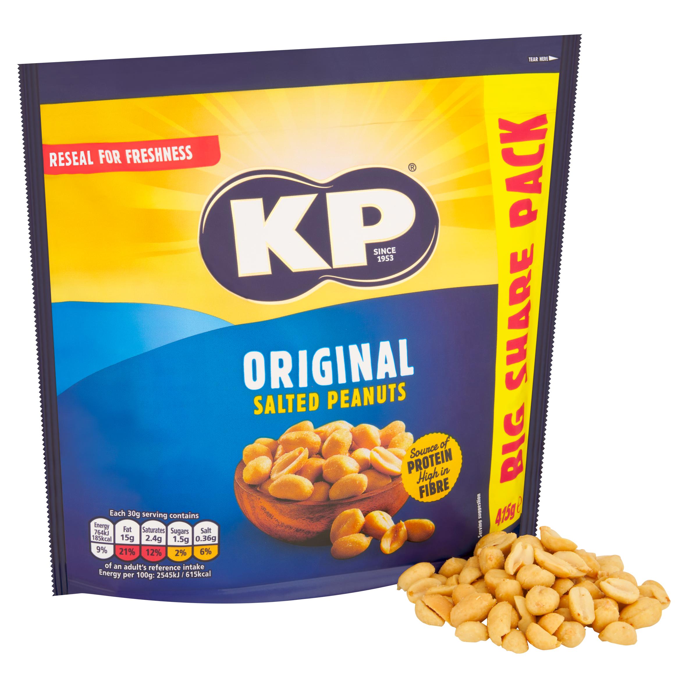 KP Original Salted Peanuts 415g thumbnail 2