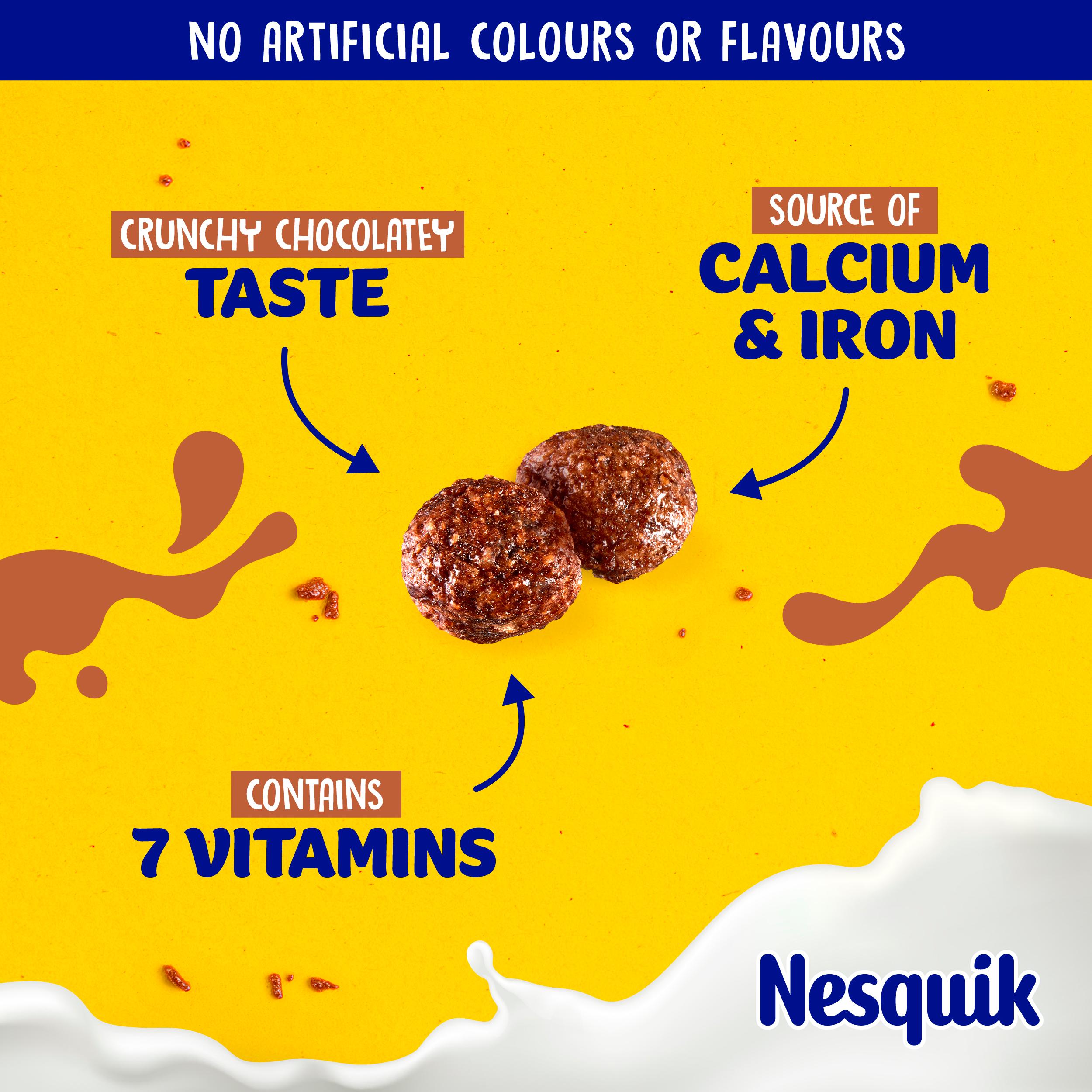 Nestle Nesquik Chocolate Cereal 375g thumbnail 3