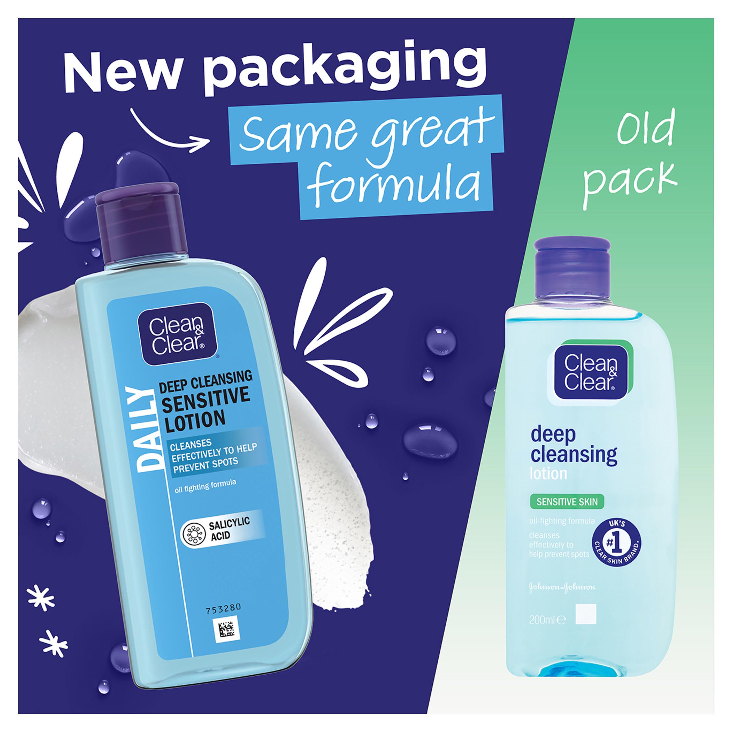 Clean & Clear Deep Cleansing Lotion Sensitive Skin 200ml thumbnail 3