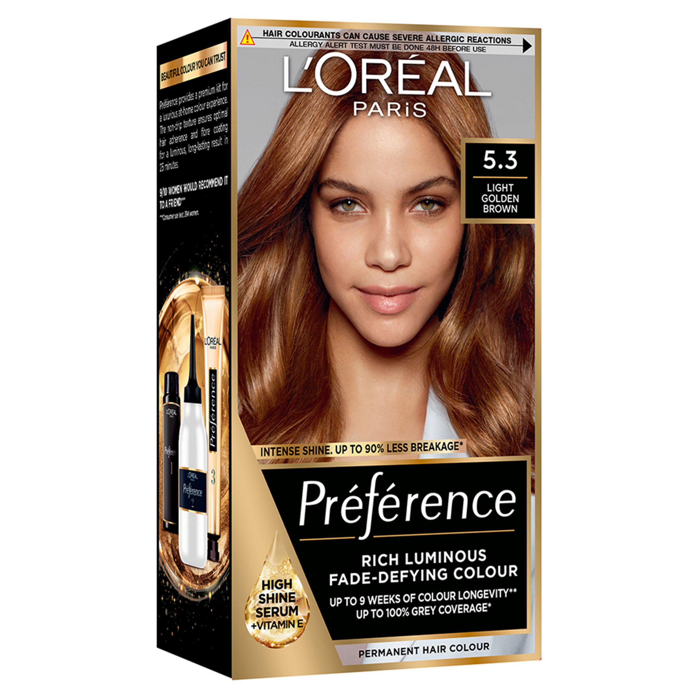 L'Oreal Preference Infinia 5.3 Virginia Chestnut Brown Hair Dye