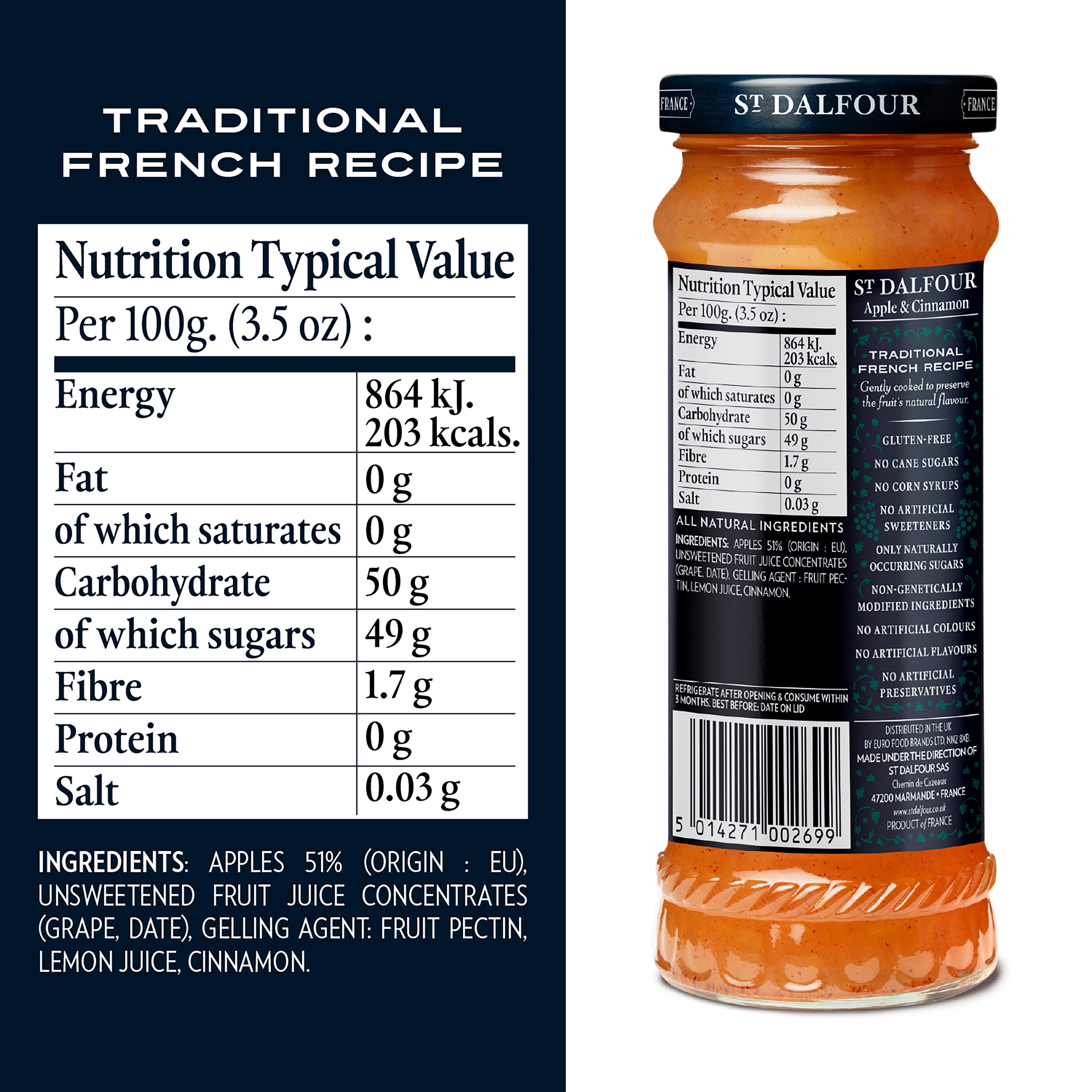 St Dalfour Apricot Jam 284g thumbnail 3