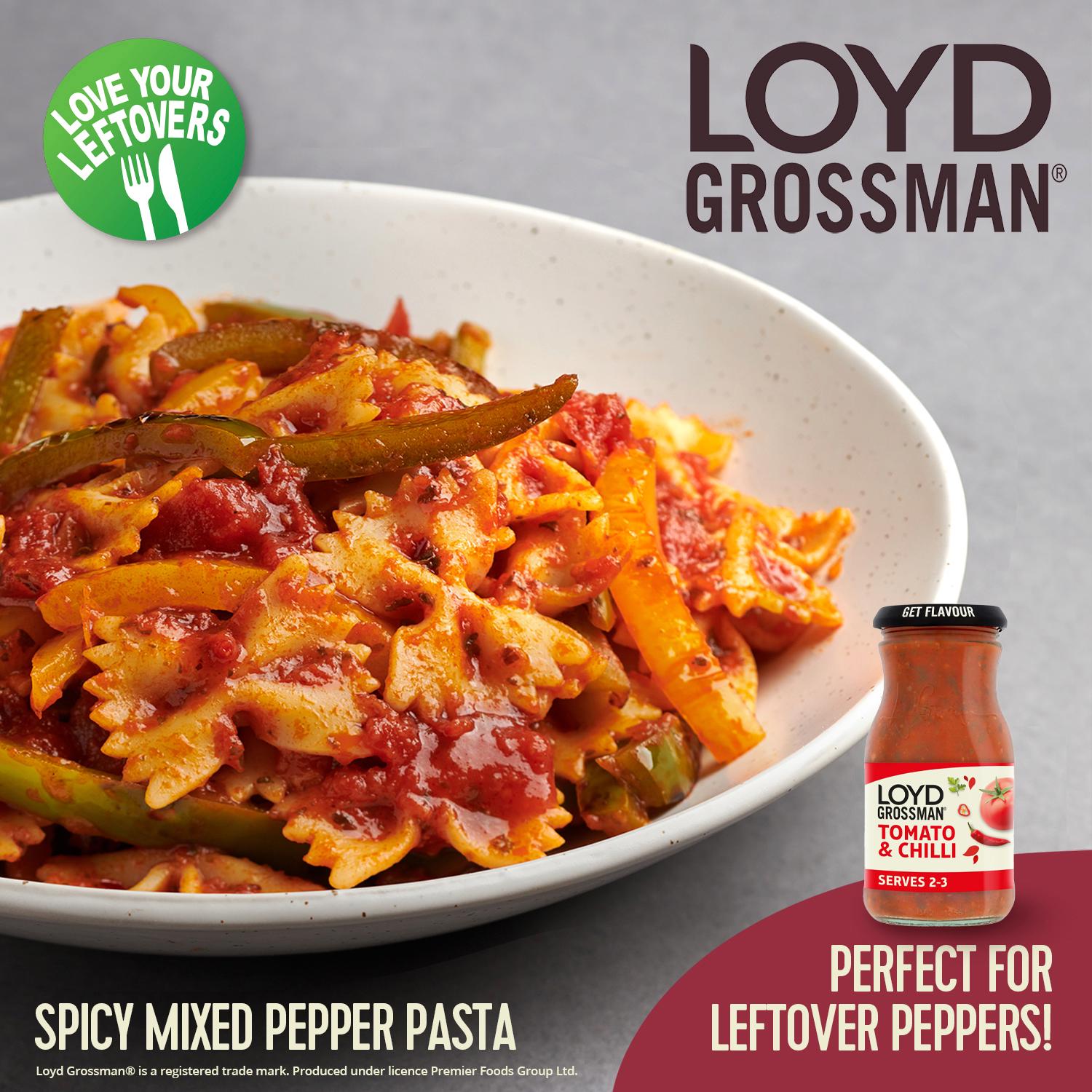 Loyd Grossman Pasta Sauce, Tomato & Chilli 350g thumbnail 2