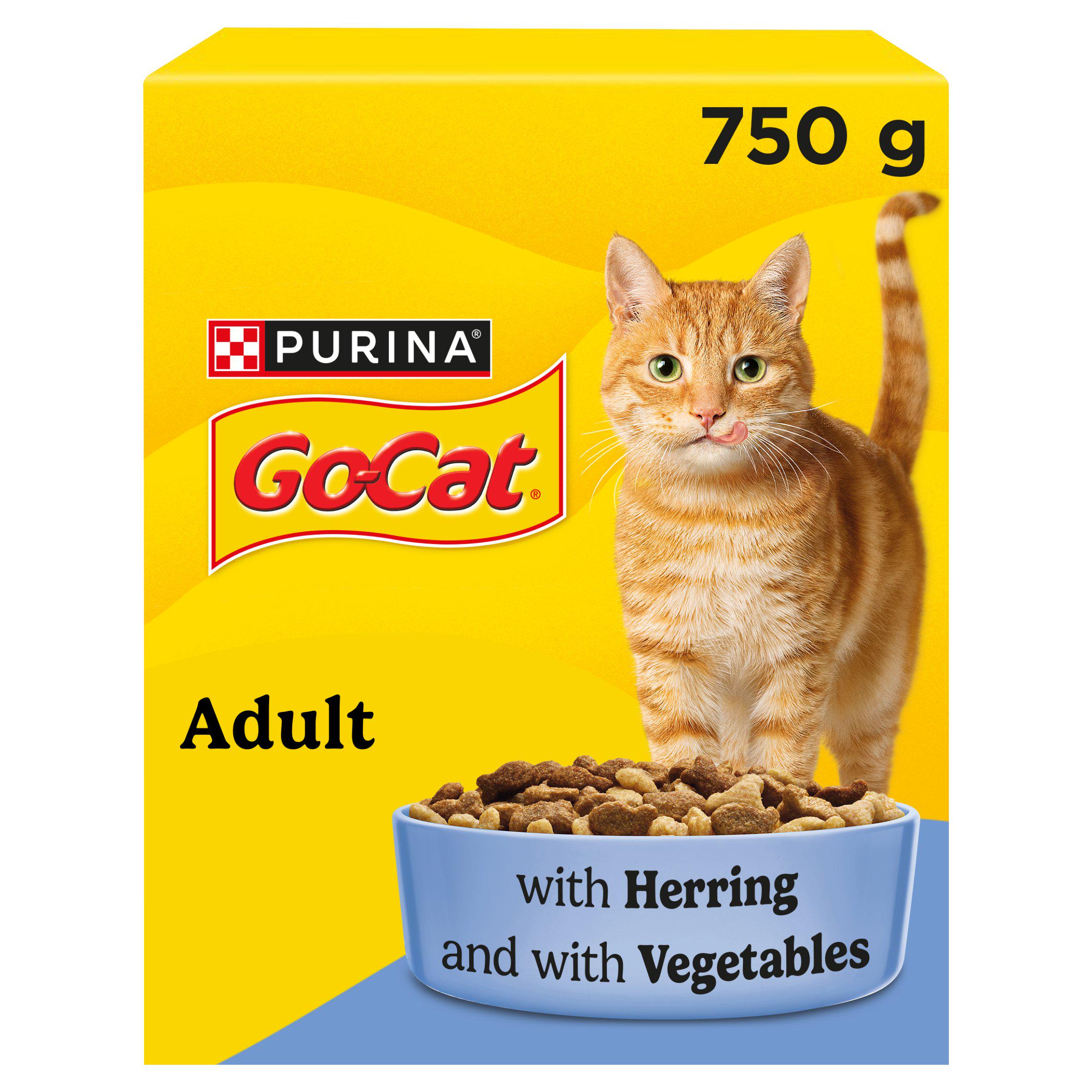 GO-CAT 750g Herring with Vegetables Dry Cat Food