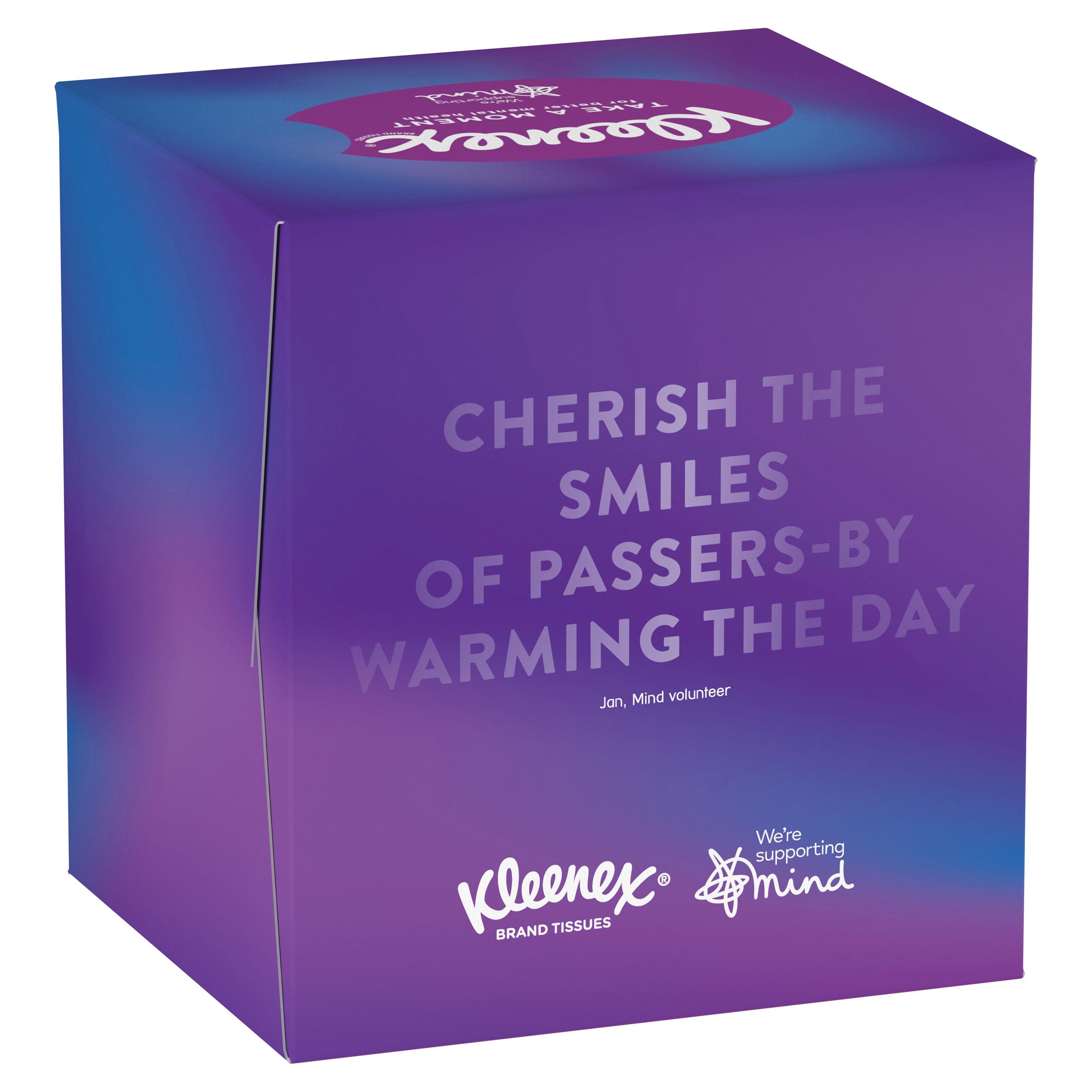 Kleenex Collection Tissues Cube Single Box 48 Sheets thumbnail 3
