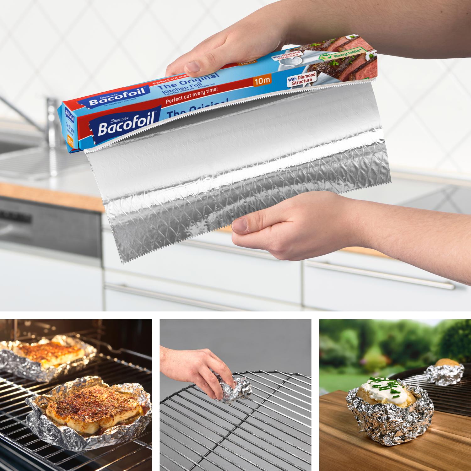Bacofoil the Original Kitchen Foil 30cm x 10m thumbnail 4