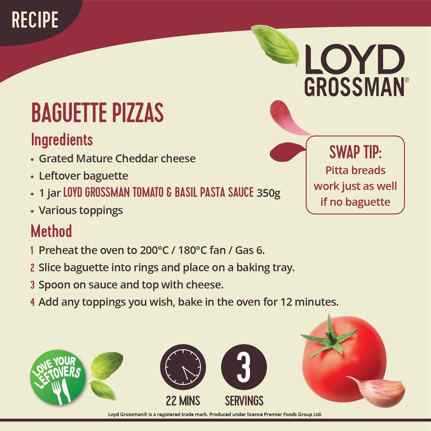 Loyd Grossman Pasta Sauce, Tomato & Basil 350g thumbnail 3