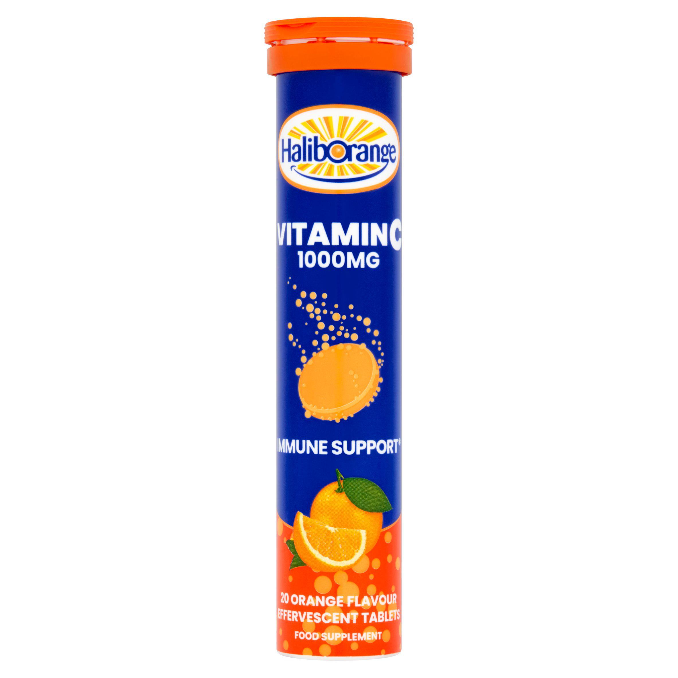 Haliborange Vitamin C Tablets, Effervescent, Ruby Red Orange x20