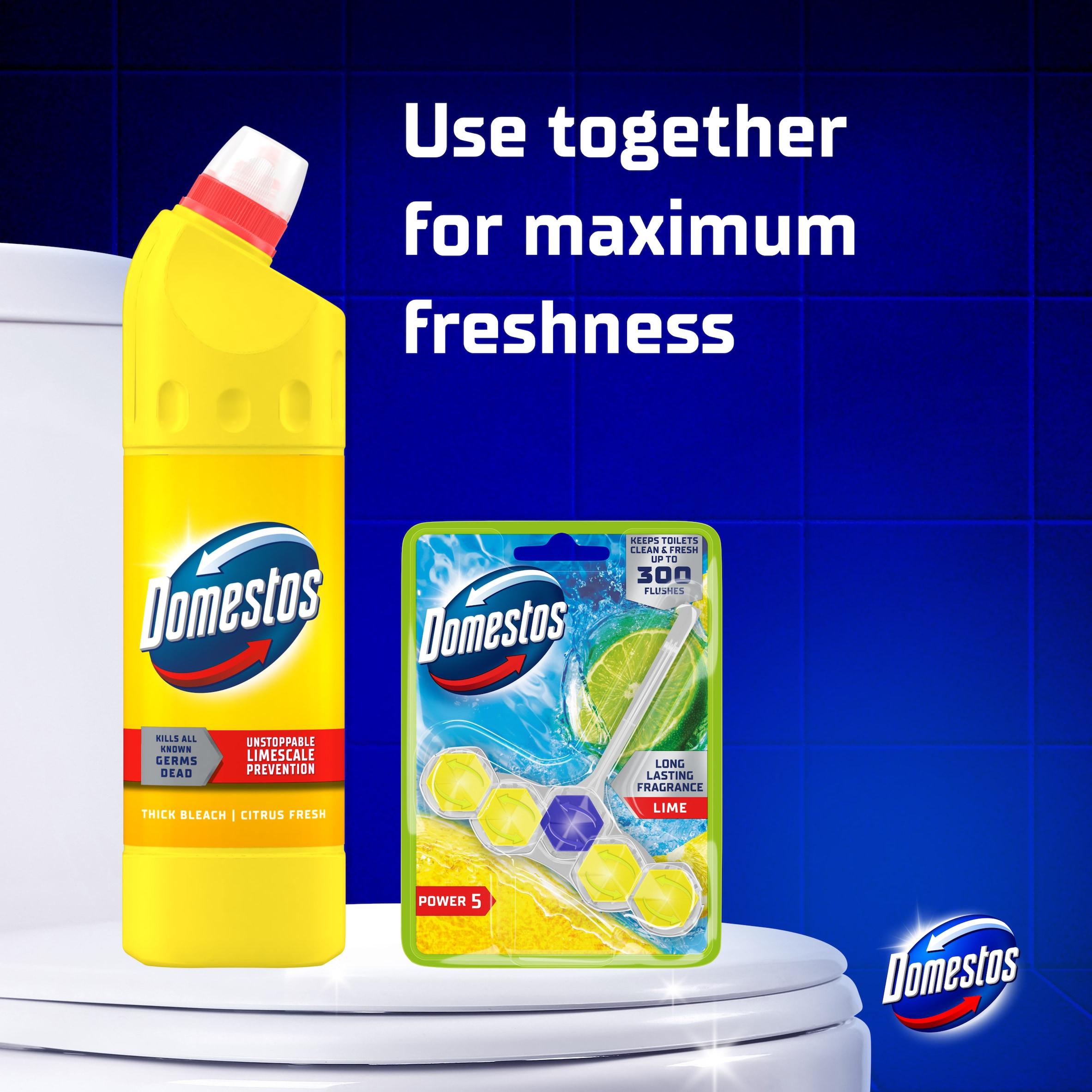 Domestos Citrus Fresh Thick Bleach Toilet & Multipurpose Cleaner 750ml thumbnail 3