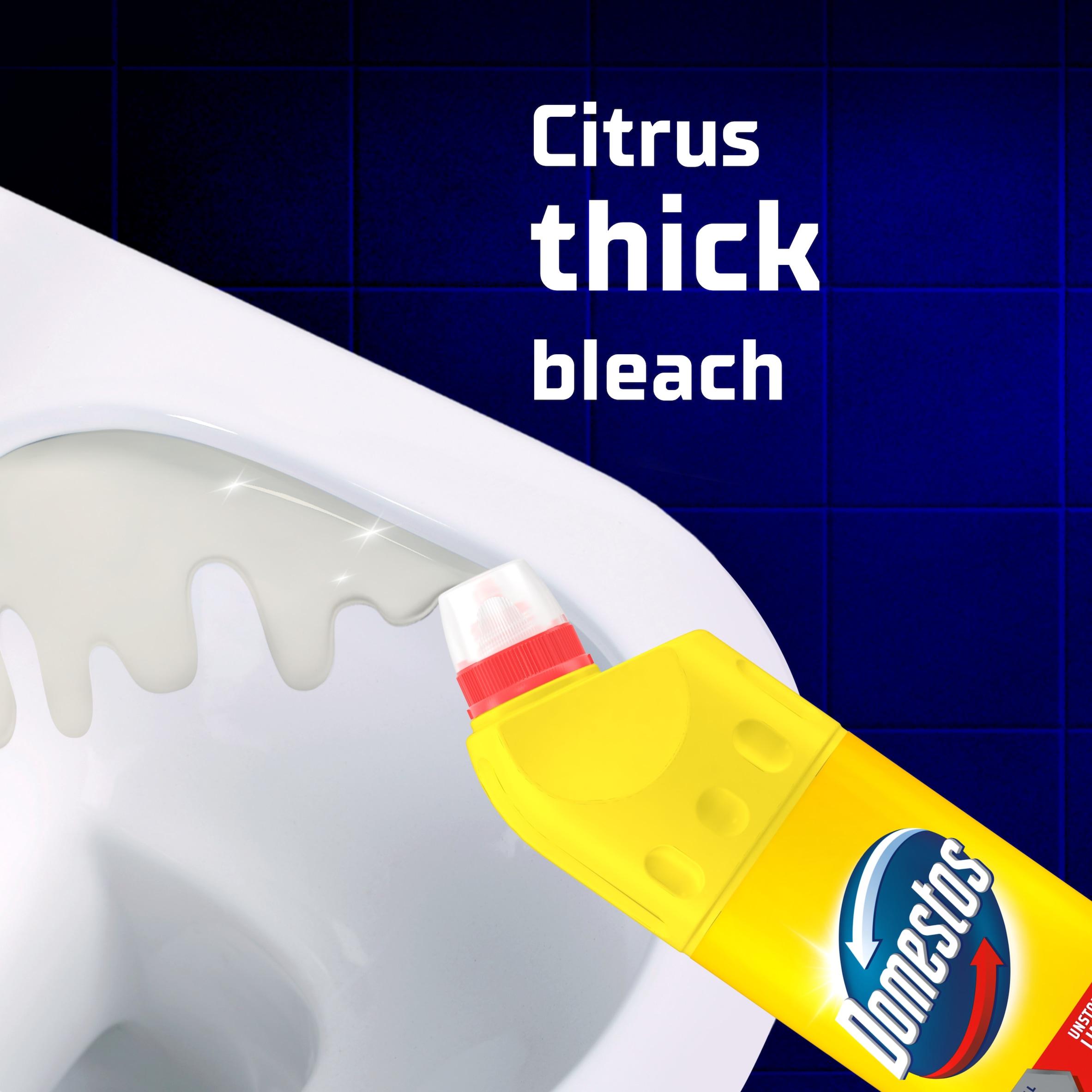 Domestos Citrus Fresh Thick Bleach Toilet & Multipurpose Cleaner 750ml thumbnail 4