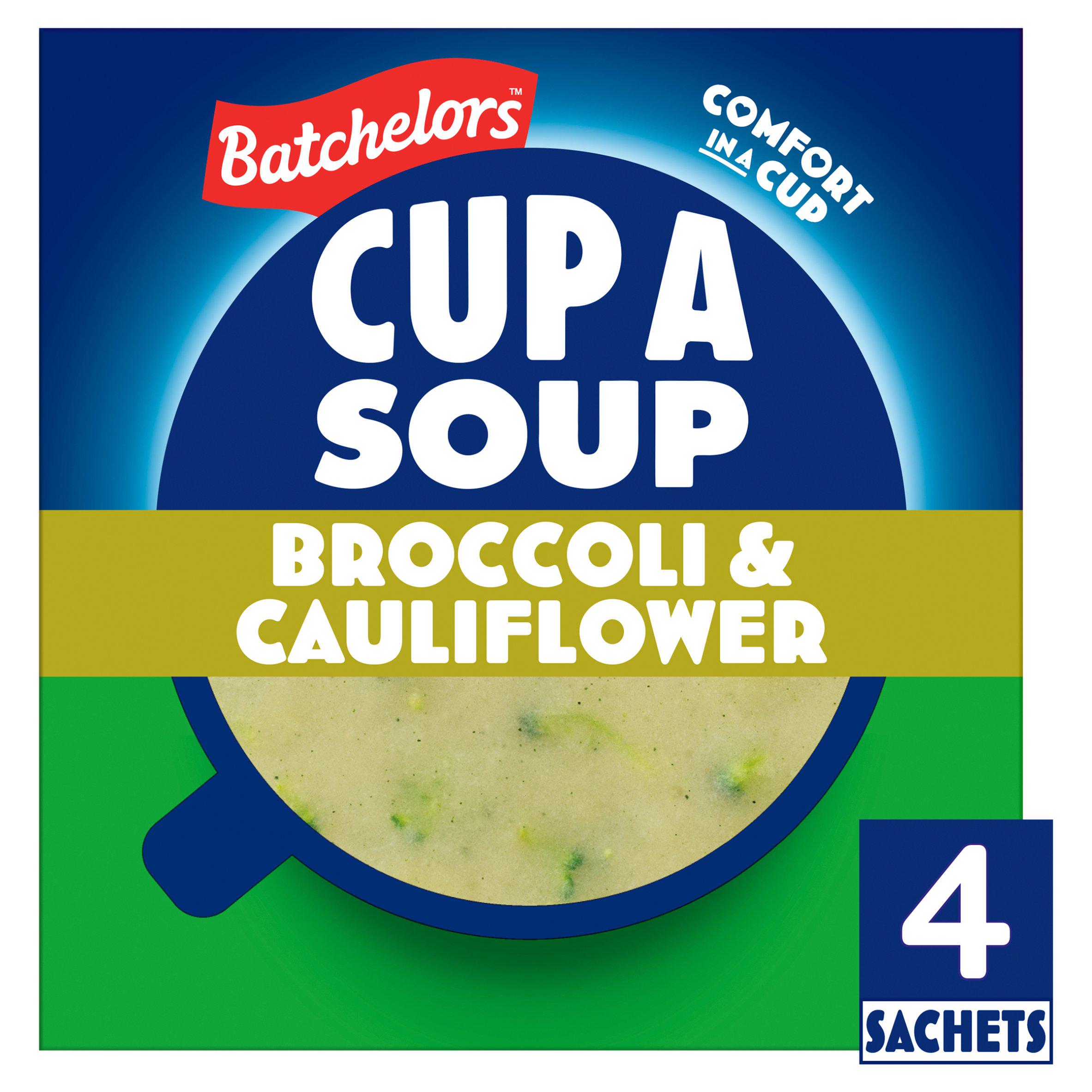 Batchelors Cup a Soup, Broccoli & Cauliflower x4 101g